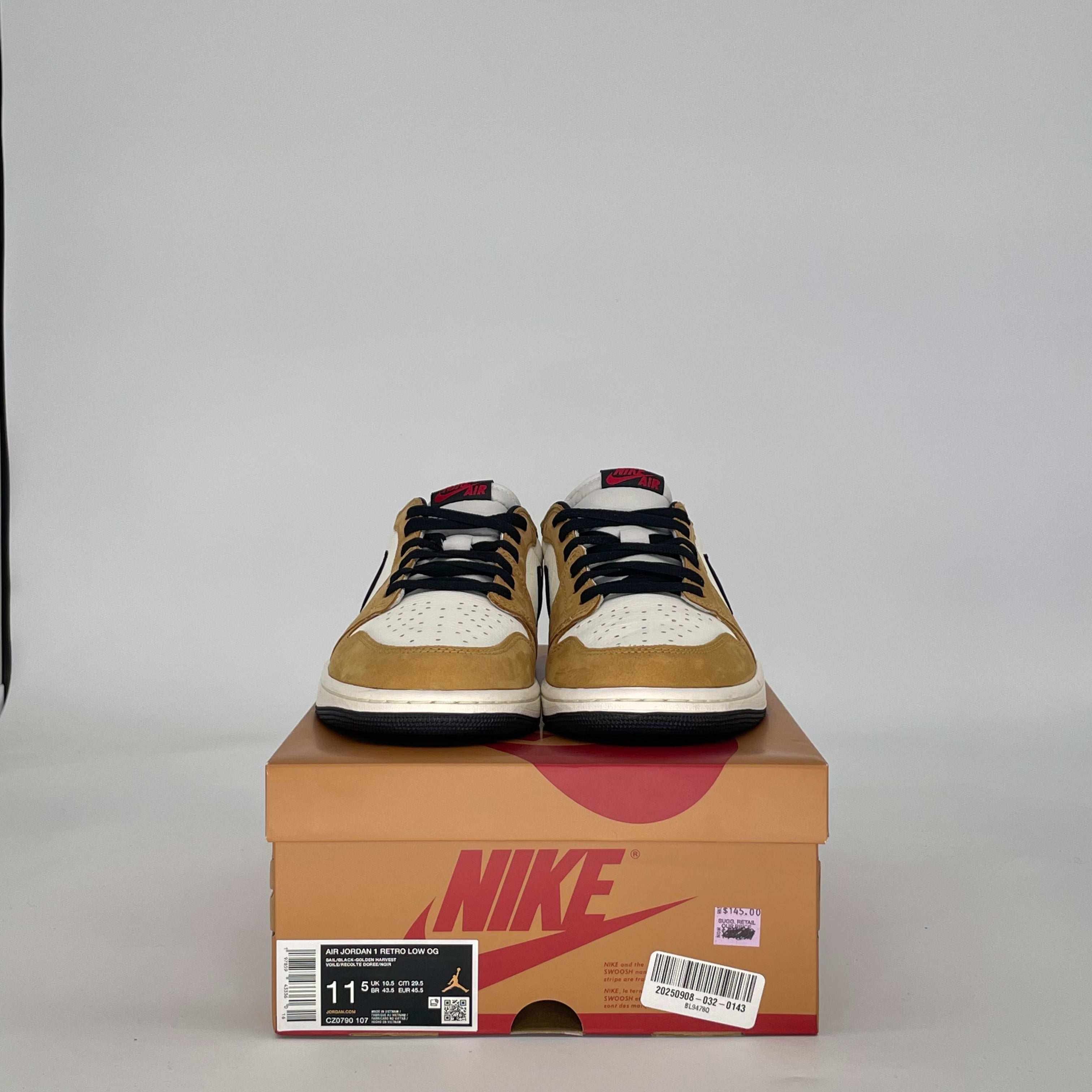 AIR JORDAN 1 LOW ROOKIE OF THE YEAR CZ0790-107 SIZE 11.5/13W