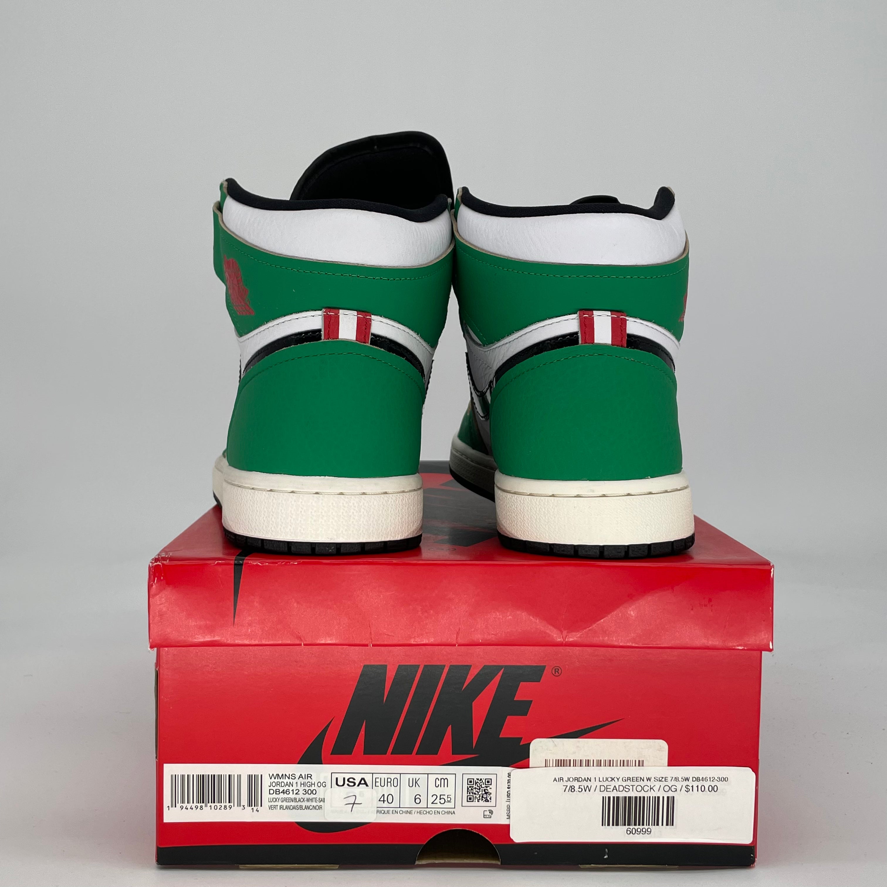 AIR JORDAN 1 LUCKY GREEN W SIZE 7/8.5W DB4612-300