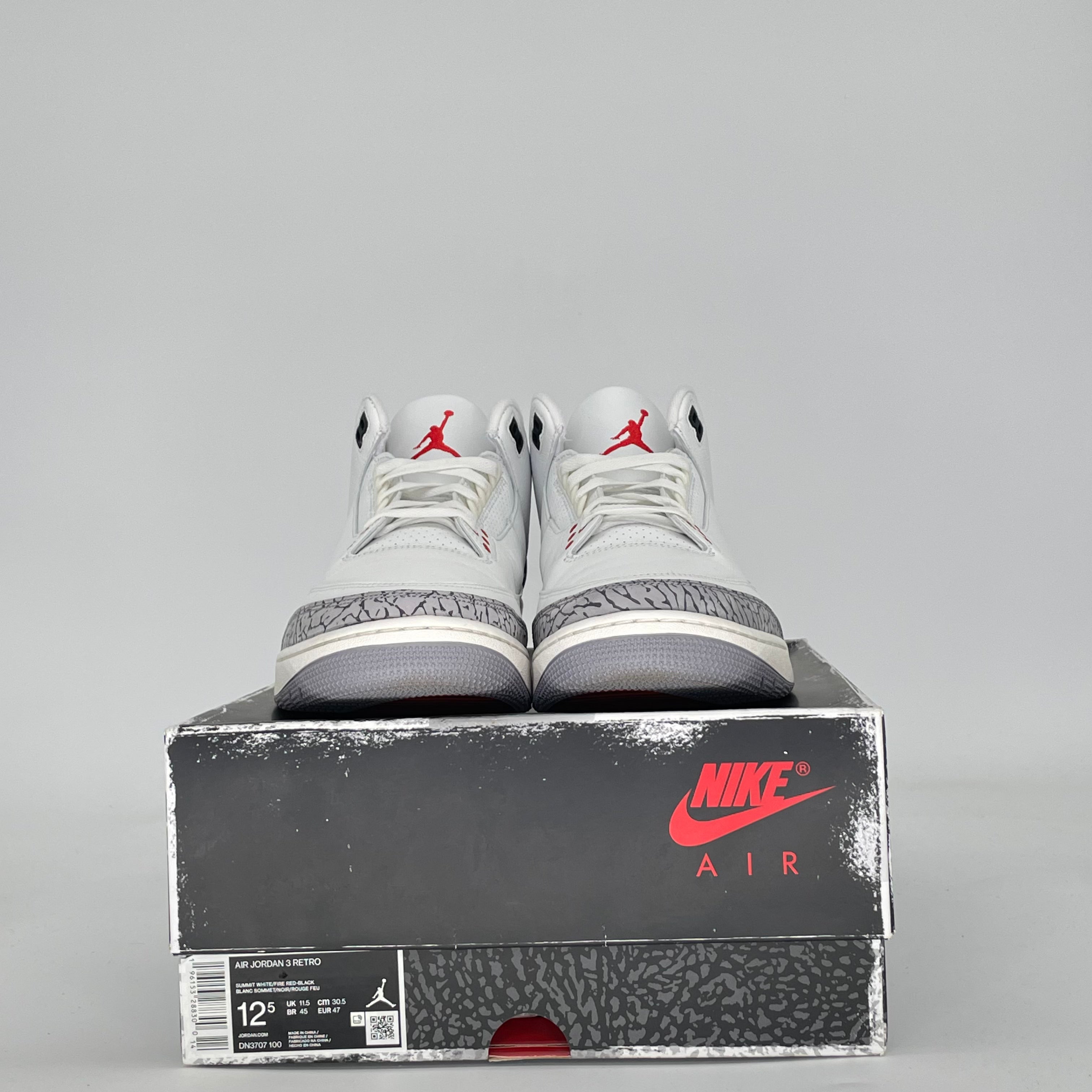 AIR JORDAN 3 WHITE CEMENT REIMAGINED DN3707-100 SIZE 12.5/14W