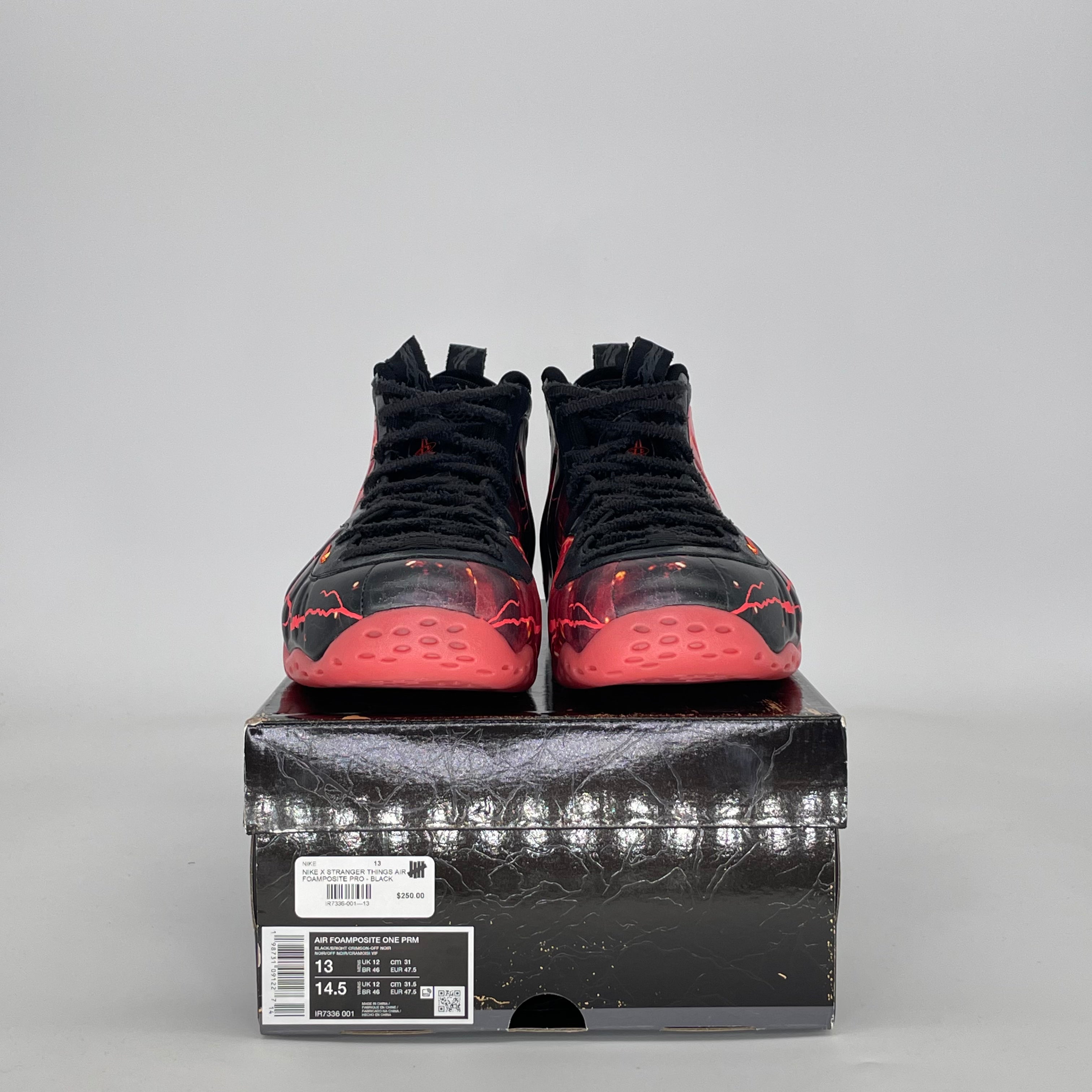 NIKE AIR FOAMPOSITE ONE STRANGER THINGS IR7336-001 SIZE 13/14.5W