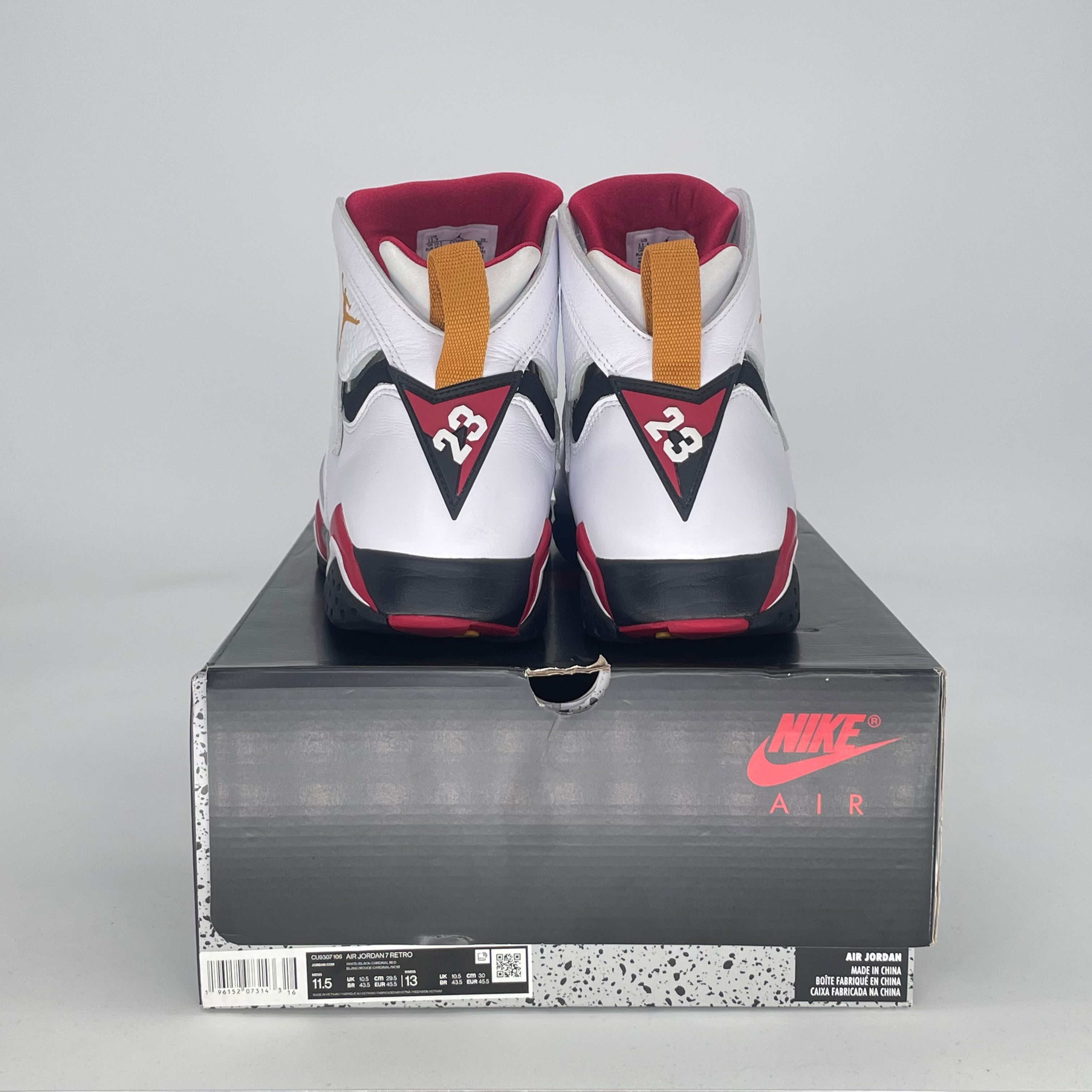 AIR JORDAN 7 CARDINAL (2022) CU9307-106 SIZE 11.5/13W