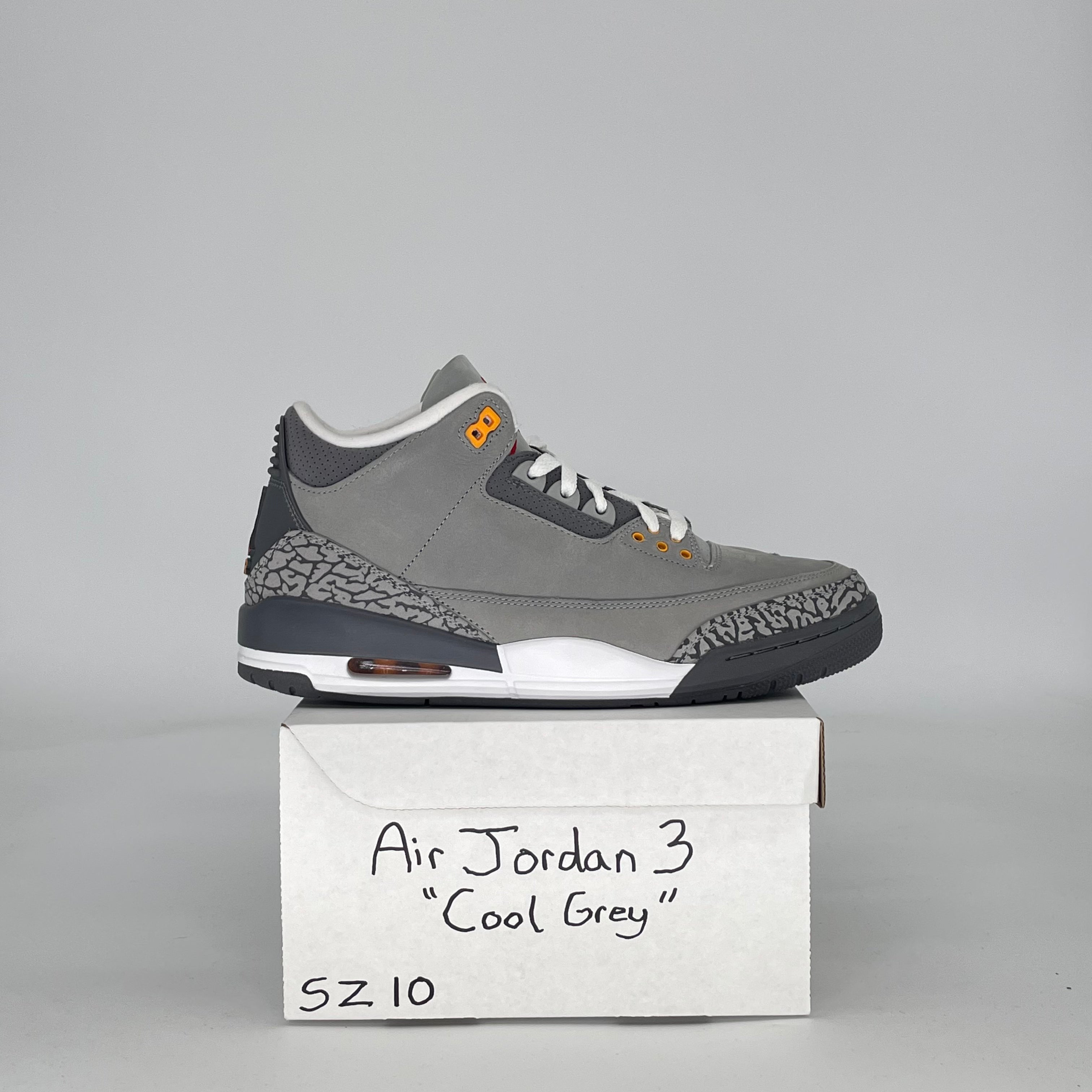AIR JORDAN 3 COOL GREY (2021) CT8532-012 SIZE 10/11.5W