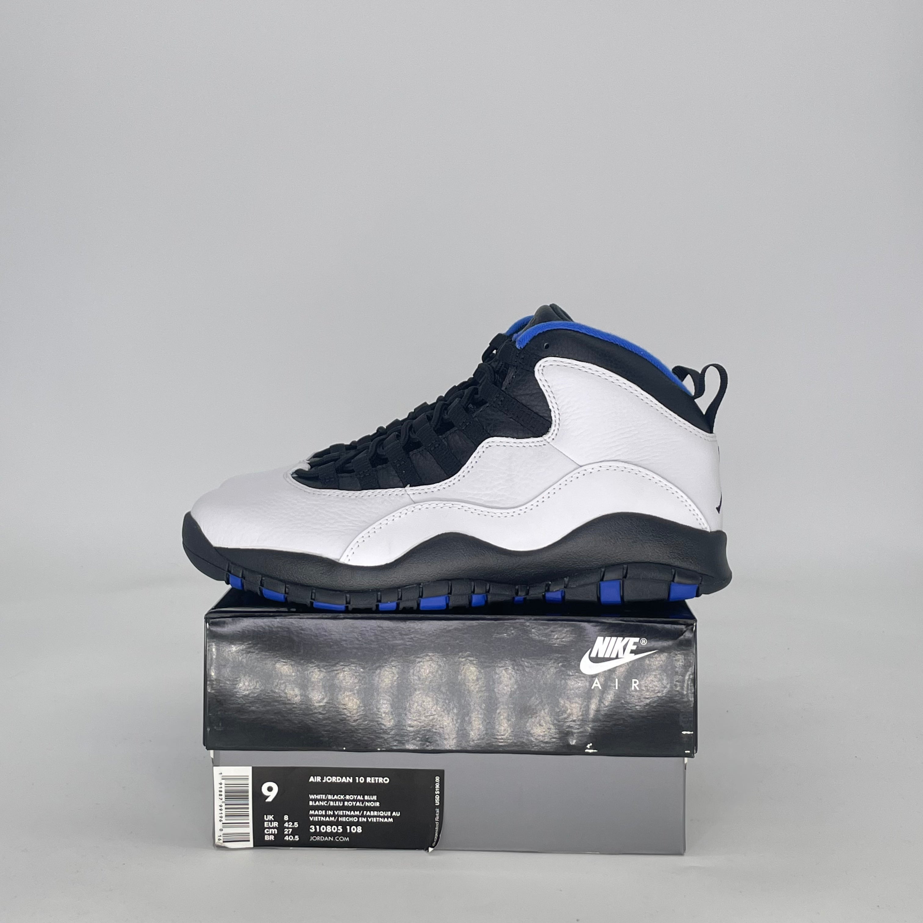 AIR JORDAN 10 ORLANDO 310805-108 SIZE 9/10.5W
