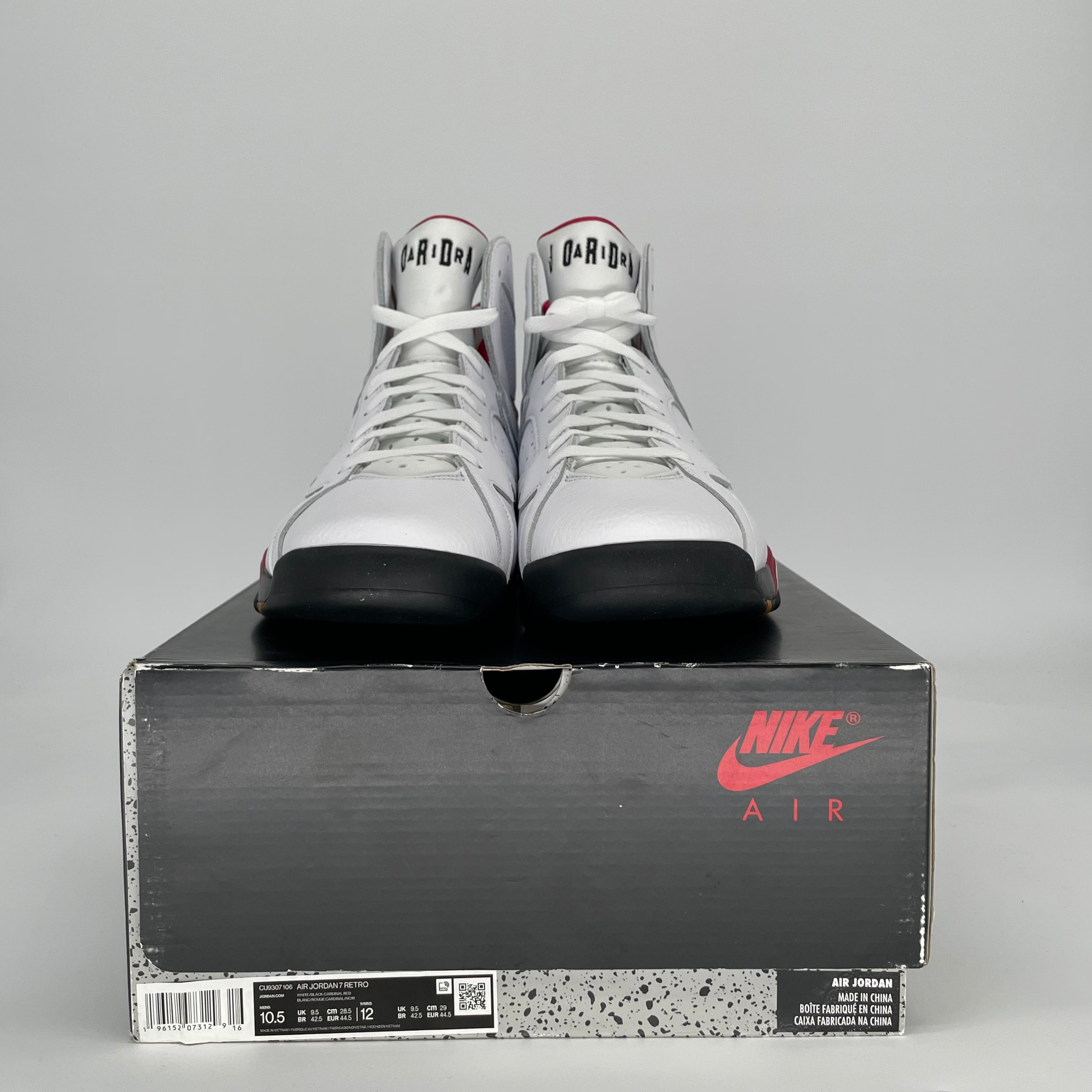 AIR JORDAN 7 CARDINAL CU9307-106 SIZE 10.5/12W