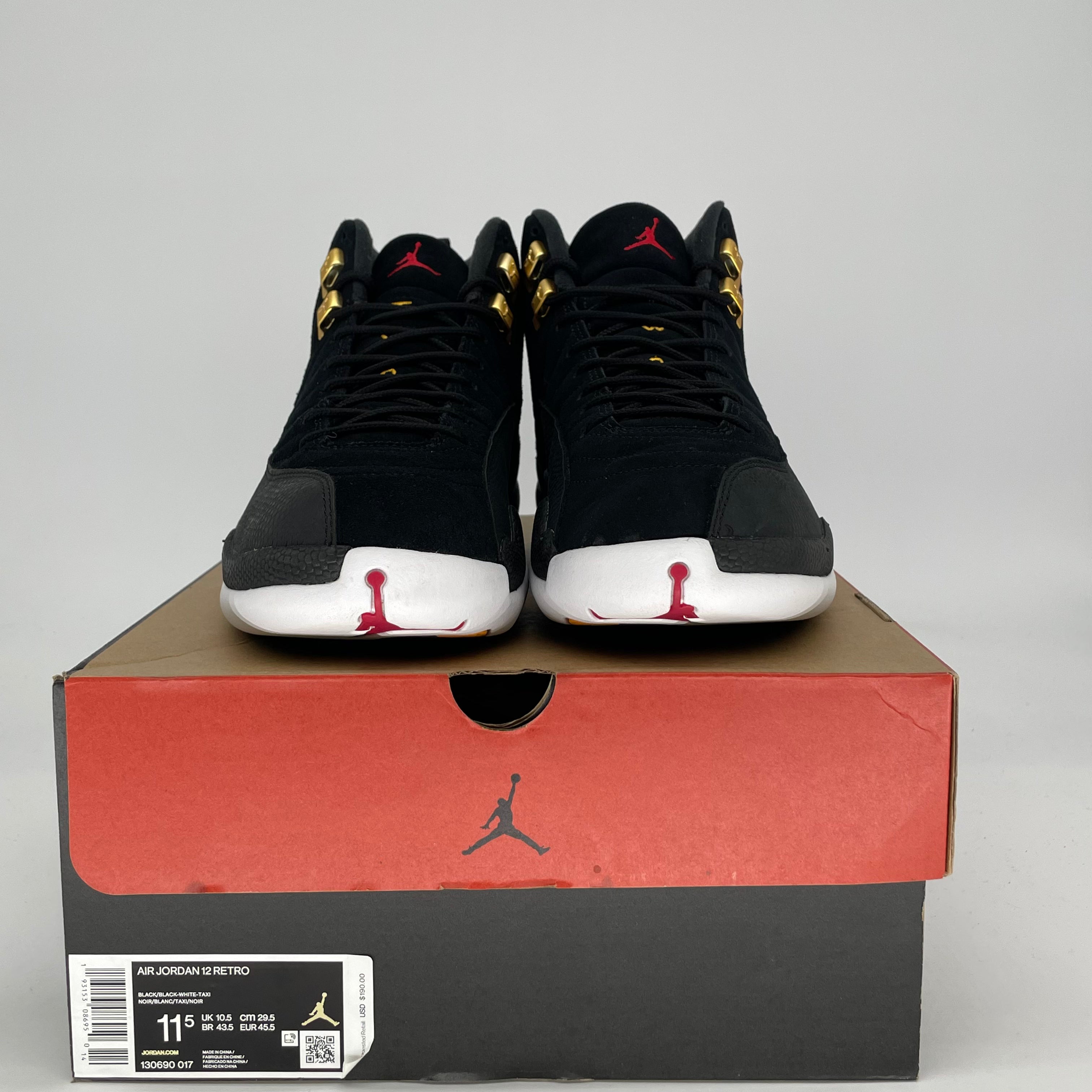 AIR JORDAN 12 REVERSE TAXI 130690-017 SIZE 11.5/13W