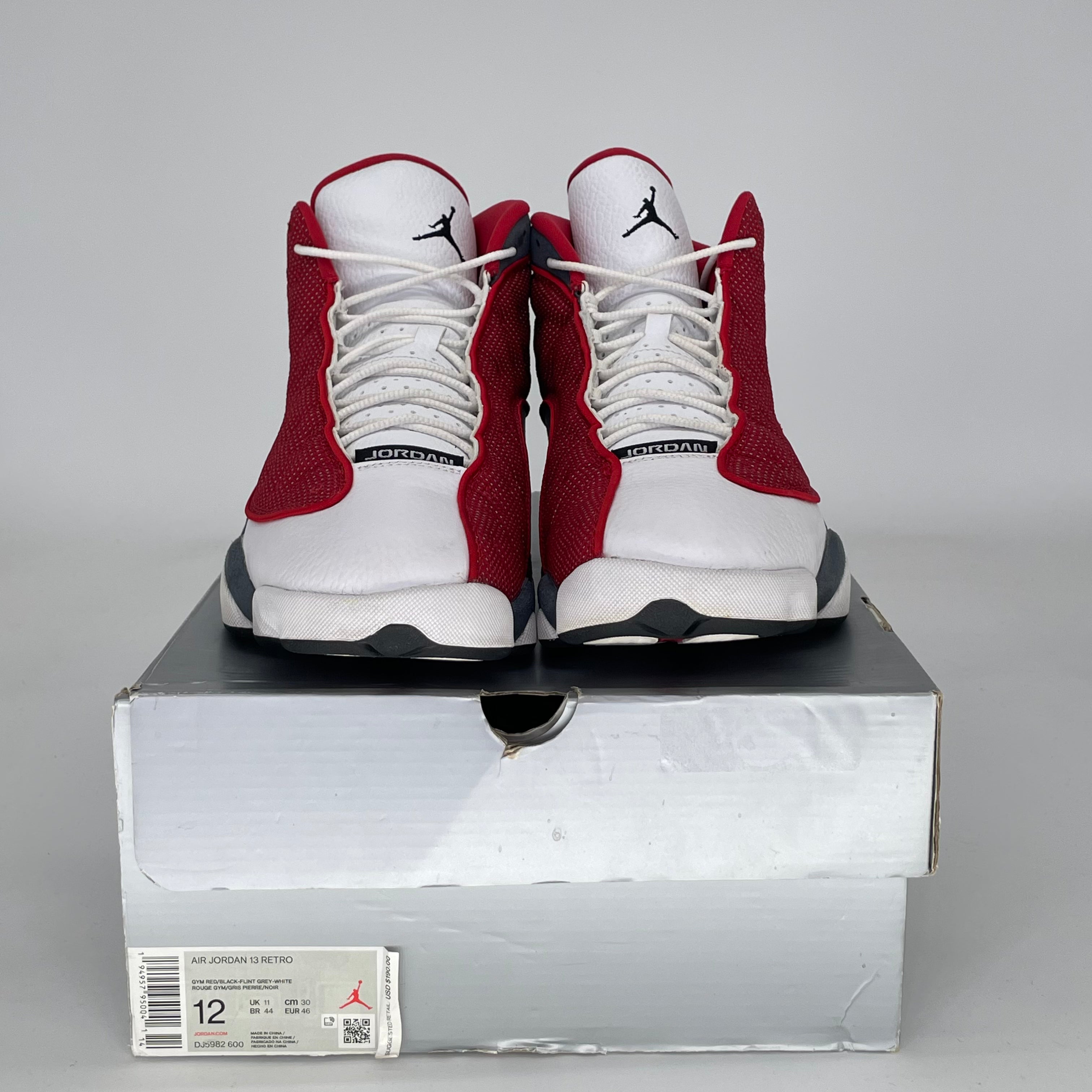 AIR JORDAN 13 GYM RED FLINT GREY DJ5982-600 SIZE 12/13.5W