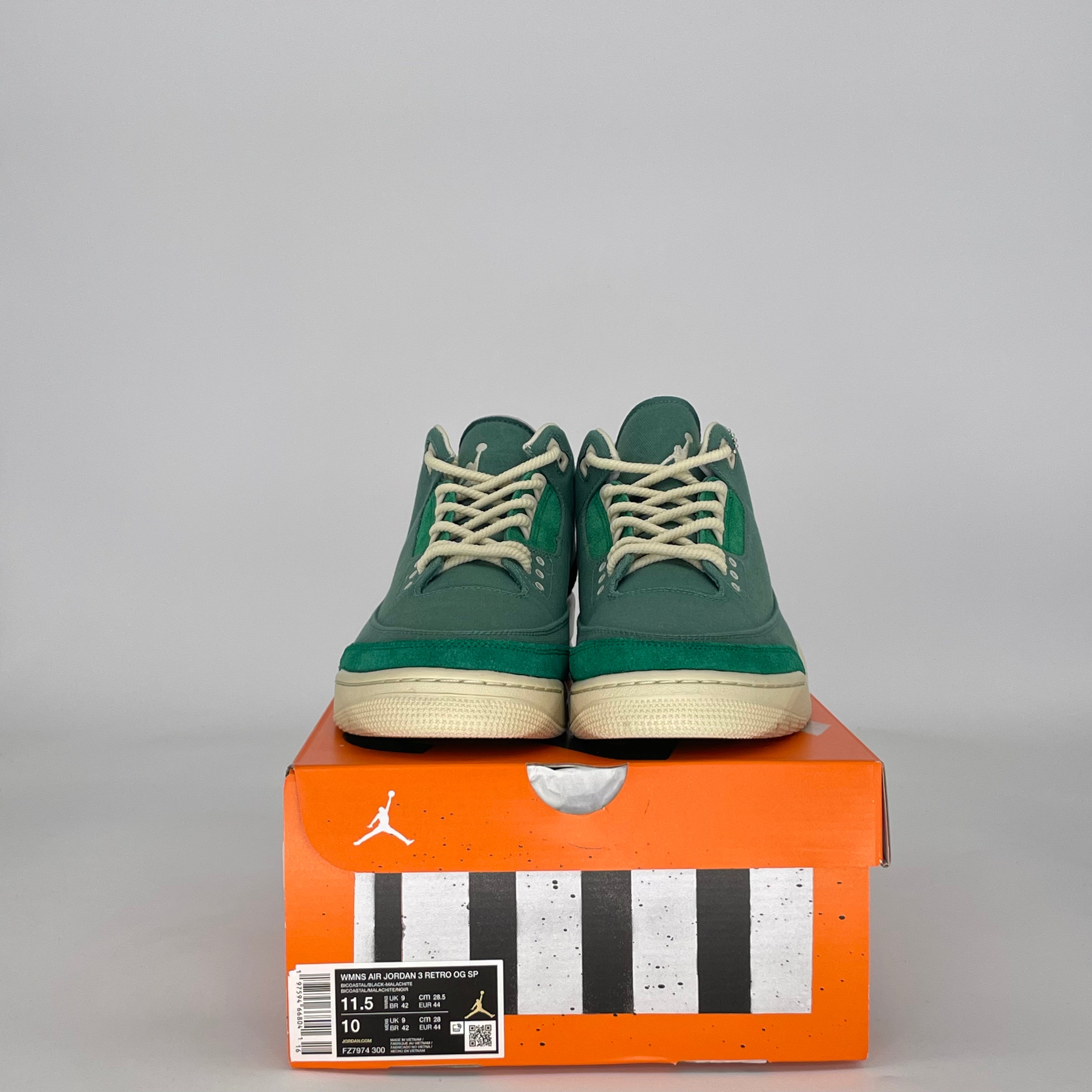 AIR JORDAN 3 NINA CHANEL ABNEY BICOASTAL W FZ7974-300 SIZE 10/11.5W