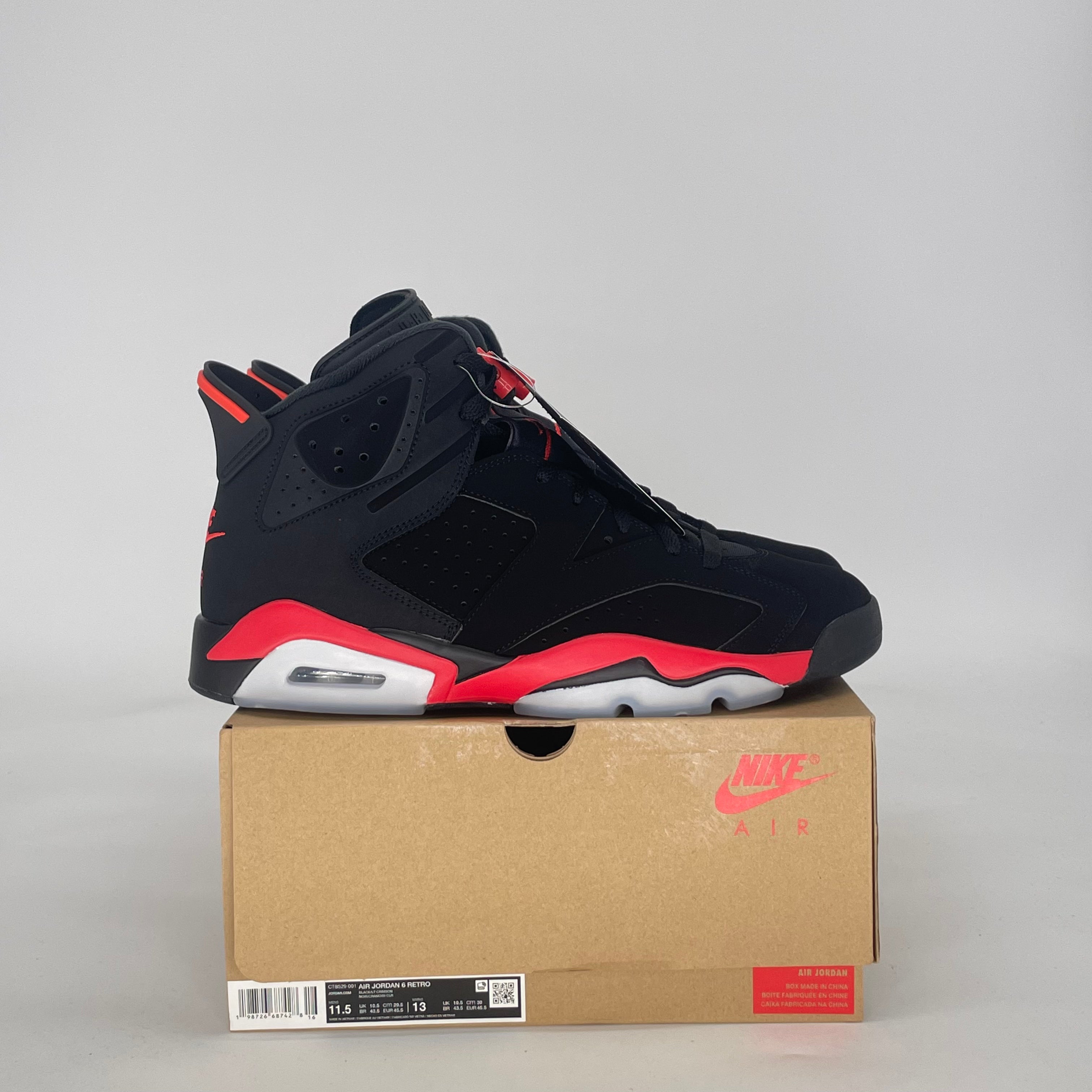 AIR JORDAN 6 INFRARED SALESMAN CT8529-001 SIZE 11.5/13W