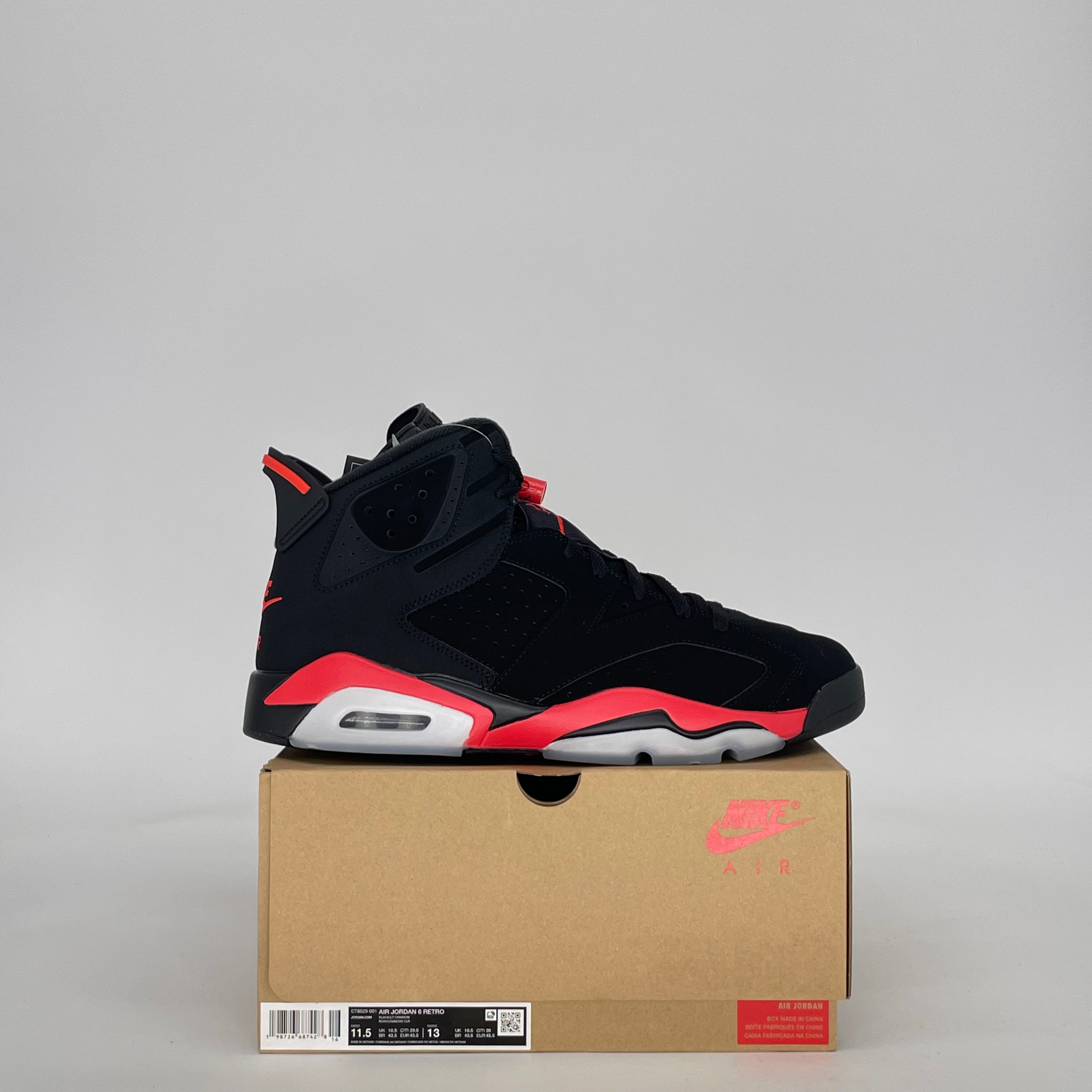 AIR JORDAN 6 INFRARED SALESMAN CT8529-001 SIZE 11.5/13W