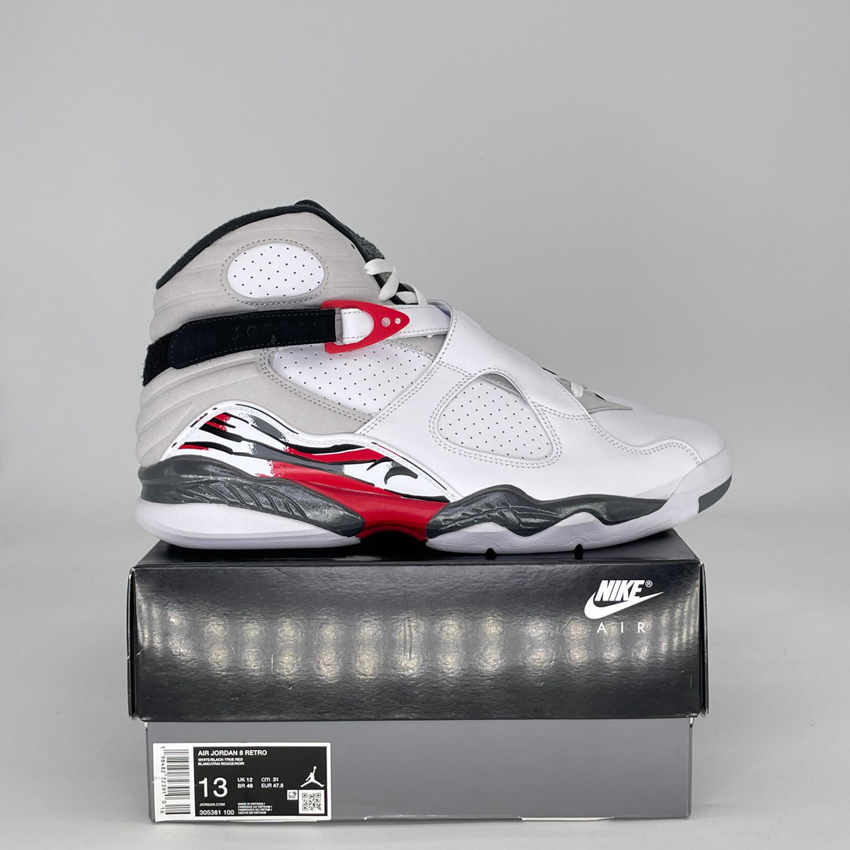 Jordan 8 Retro White True Red (2025)