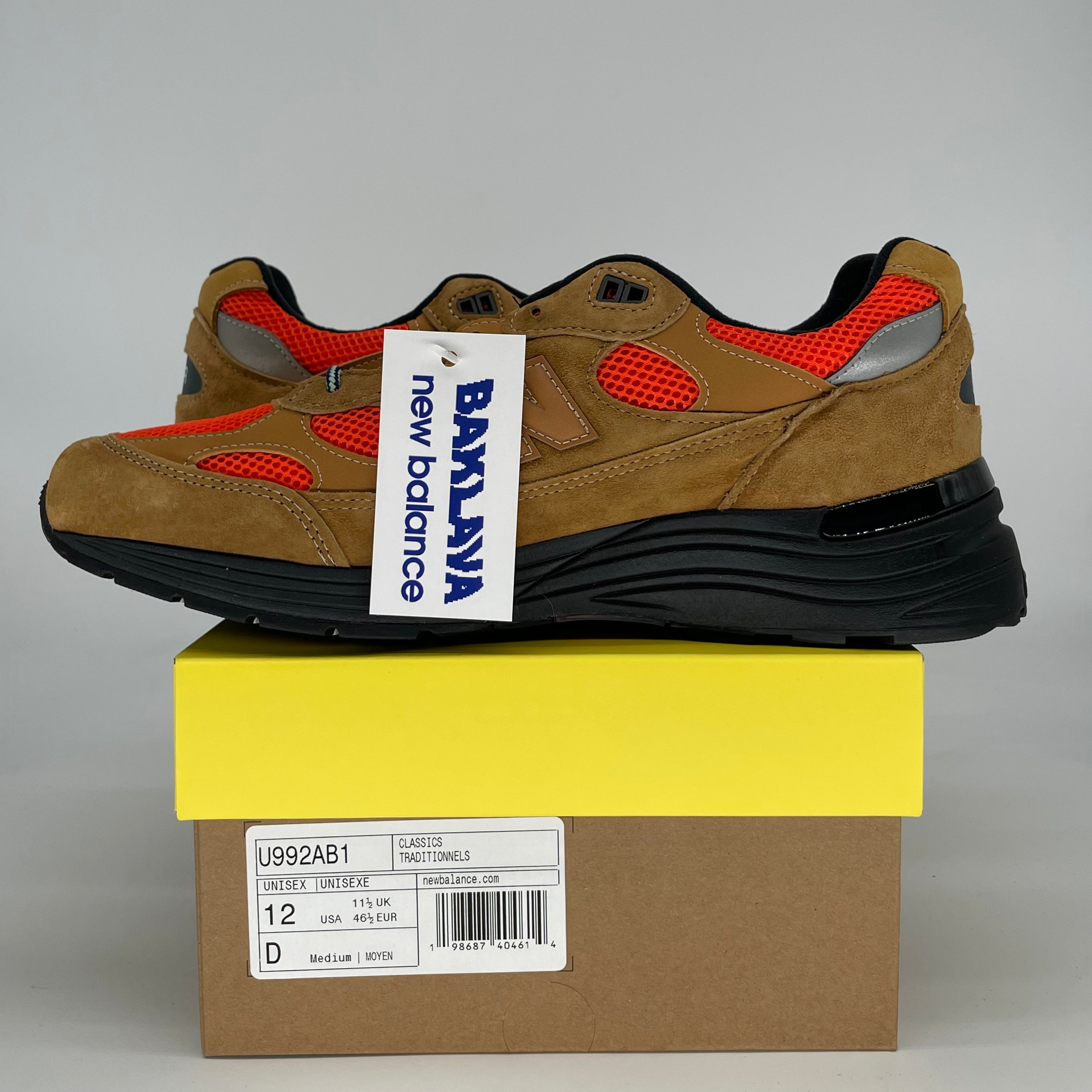 NEW BALANCE 992 MIUSA ACTION BRONSON TIGER EYE U992AB1 SIZE 12/13.5W