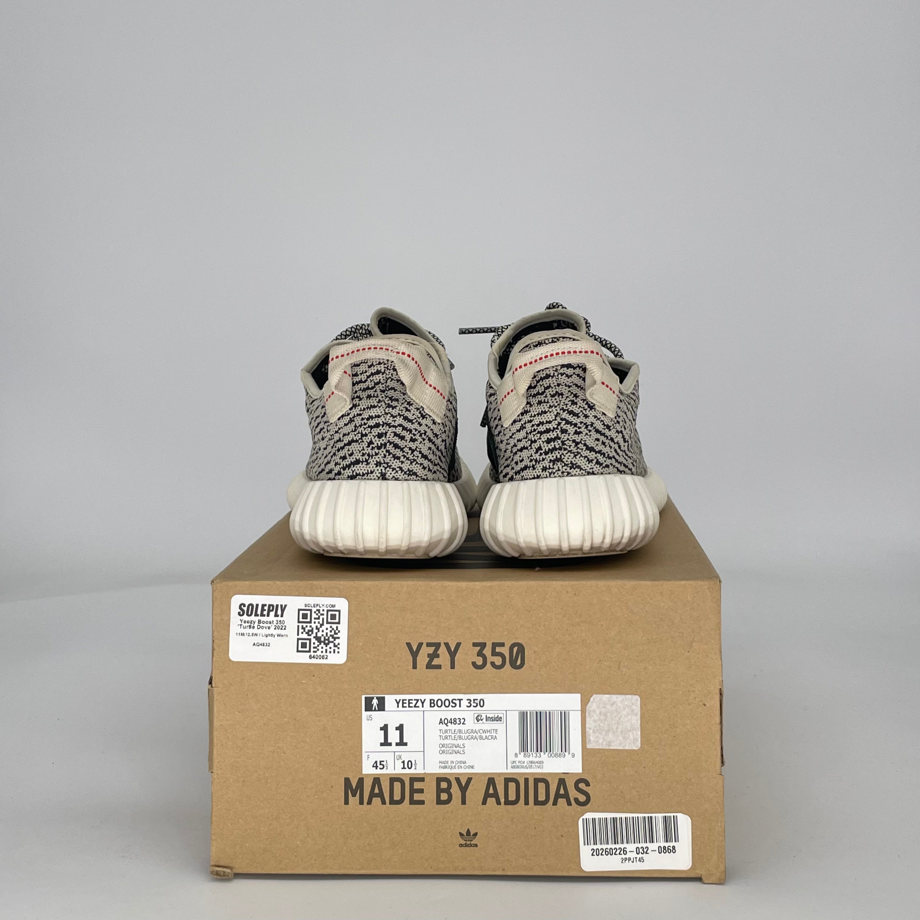 ADIDAS YEEZY BOOST 350 TURTLEDOVE (2022) AQ4832 SIZE 11/12.5W