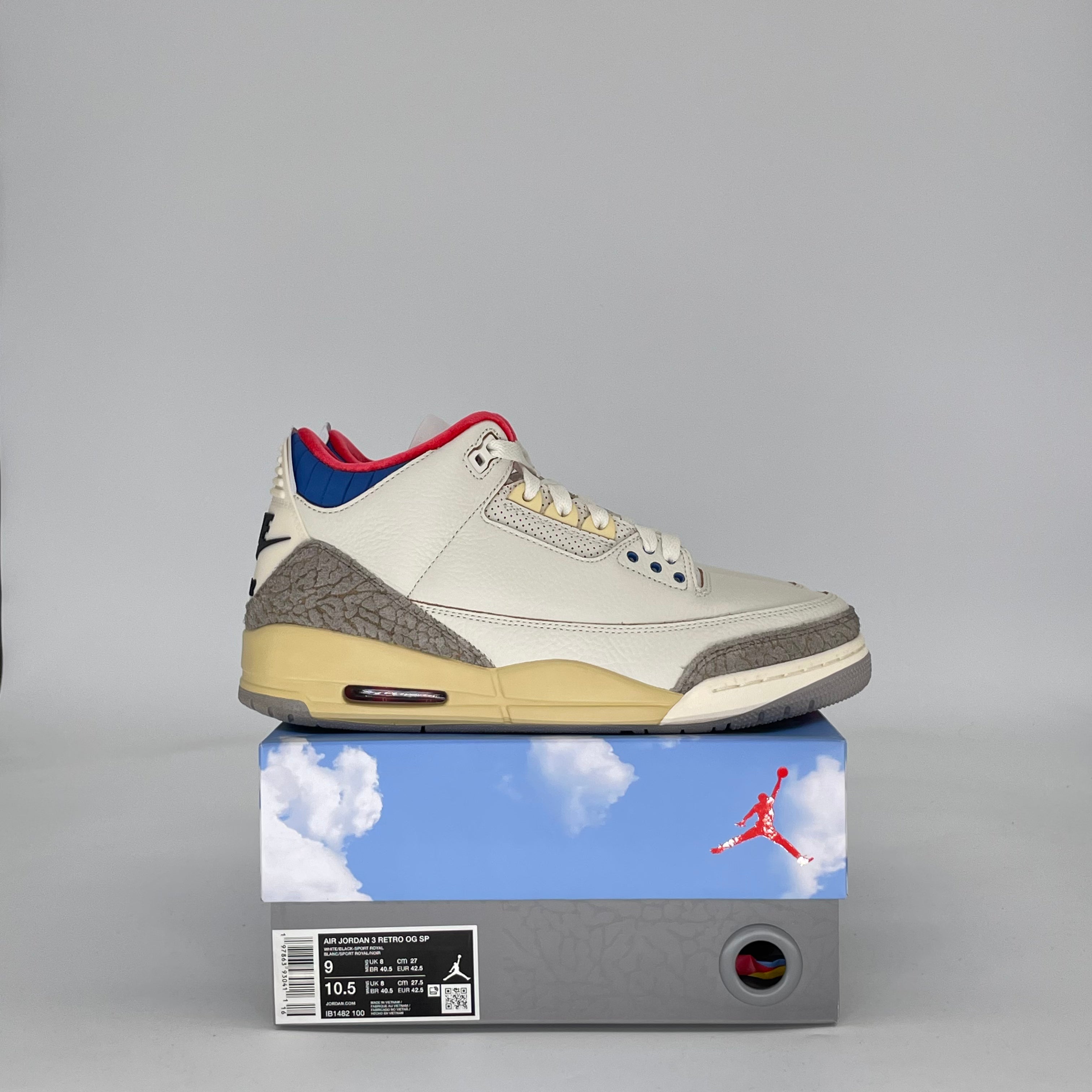 AIR JORDAN 3 SEOUL 2.0 IB1482-100 SIZE 9/10.5W