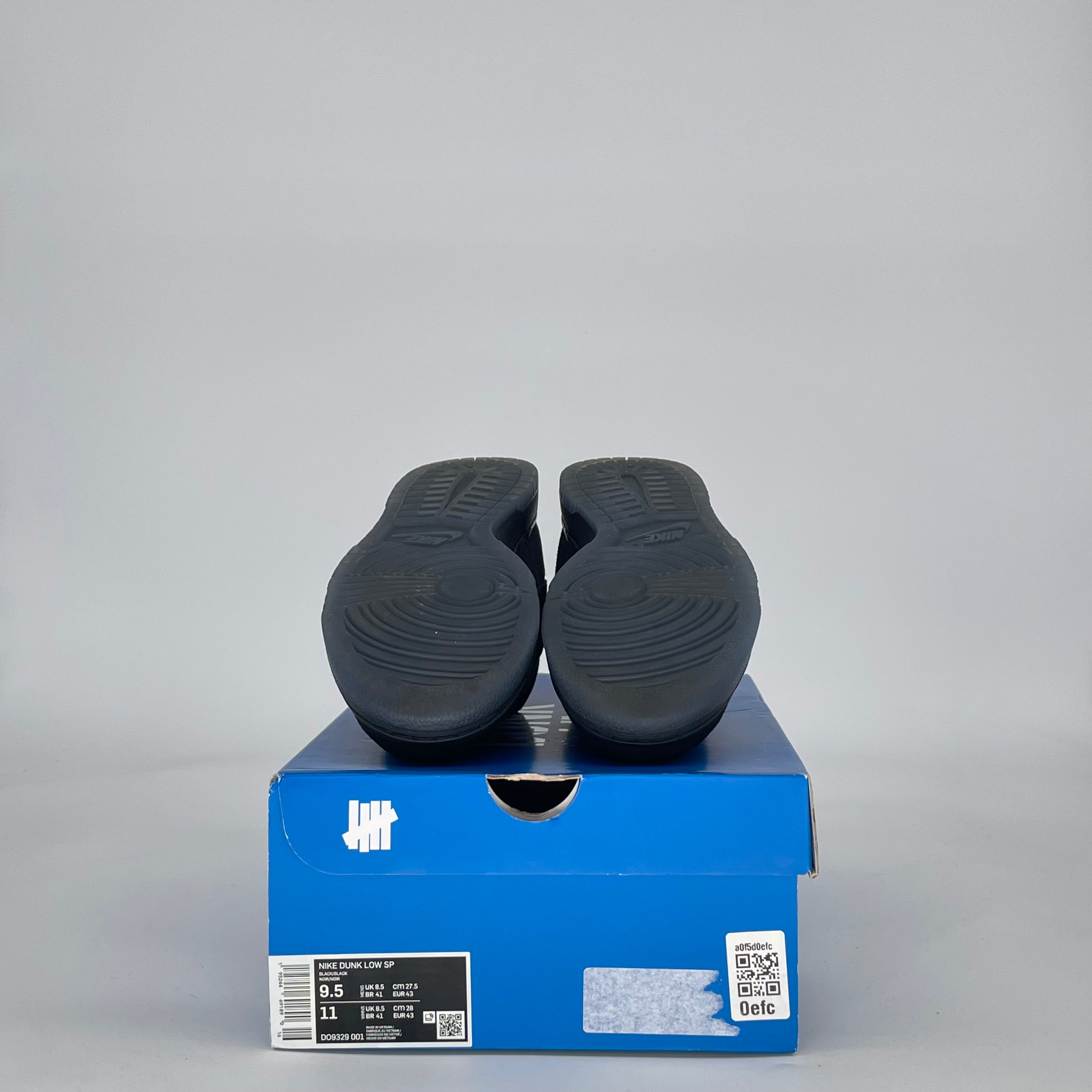 NIKE DUNK LOW UNDEFEATED 5 ON IT BLACK DO9329-001 SIZE 9.5/11W