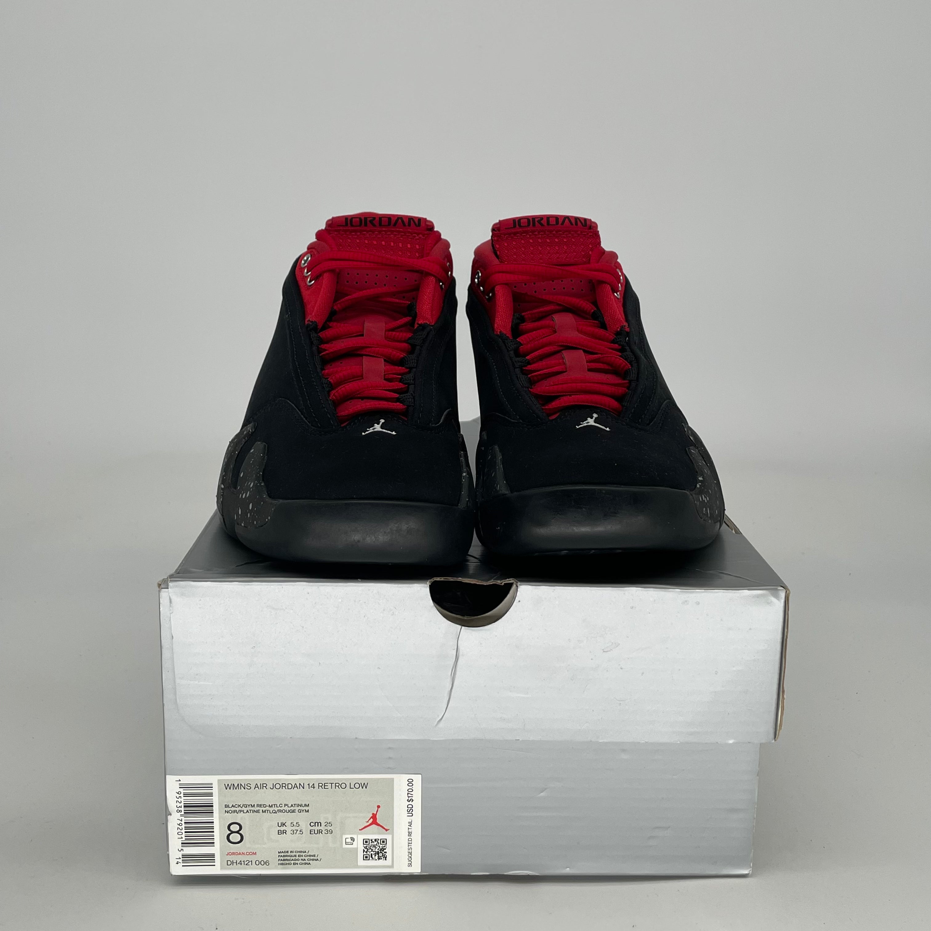 AIR JORDAN 14 RED LIPSTICK W DH4121-006 SIZE 6.5/8W