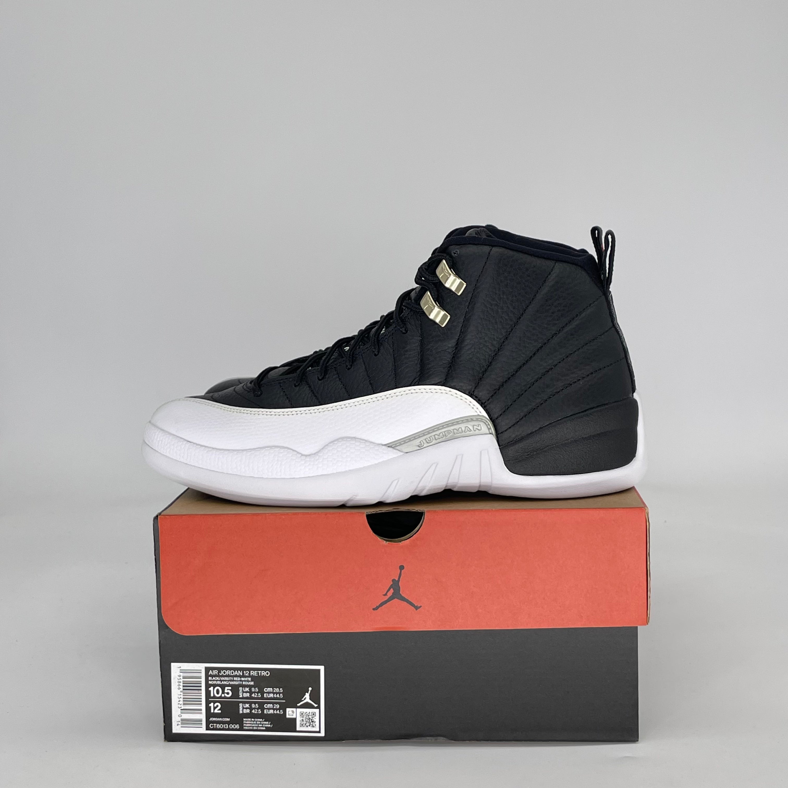 AIR JORDAN 12 PLAYOFFS CT8013-006 SZ 10.5/12W
