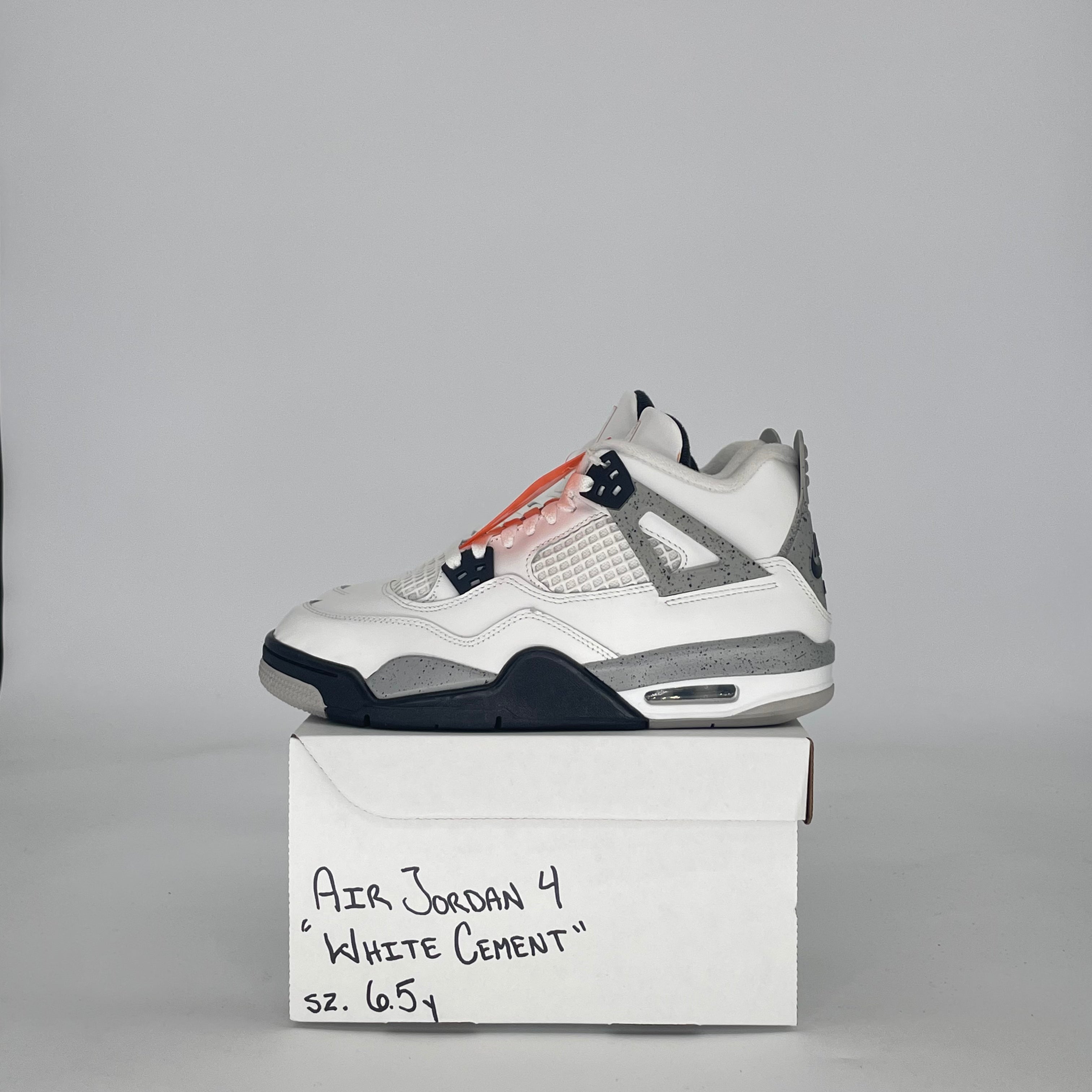 AIR JORDAN 4 WHITE CEMENT IB4171-100 SIZE 6.5/8W GS