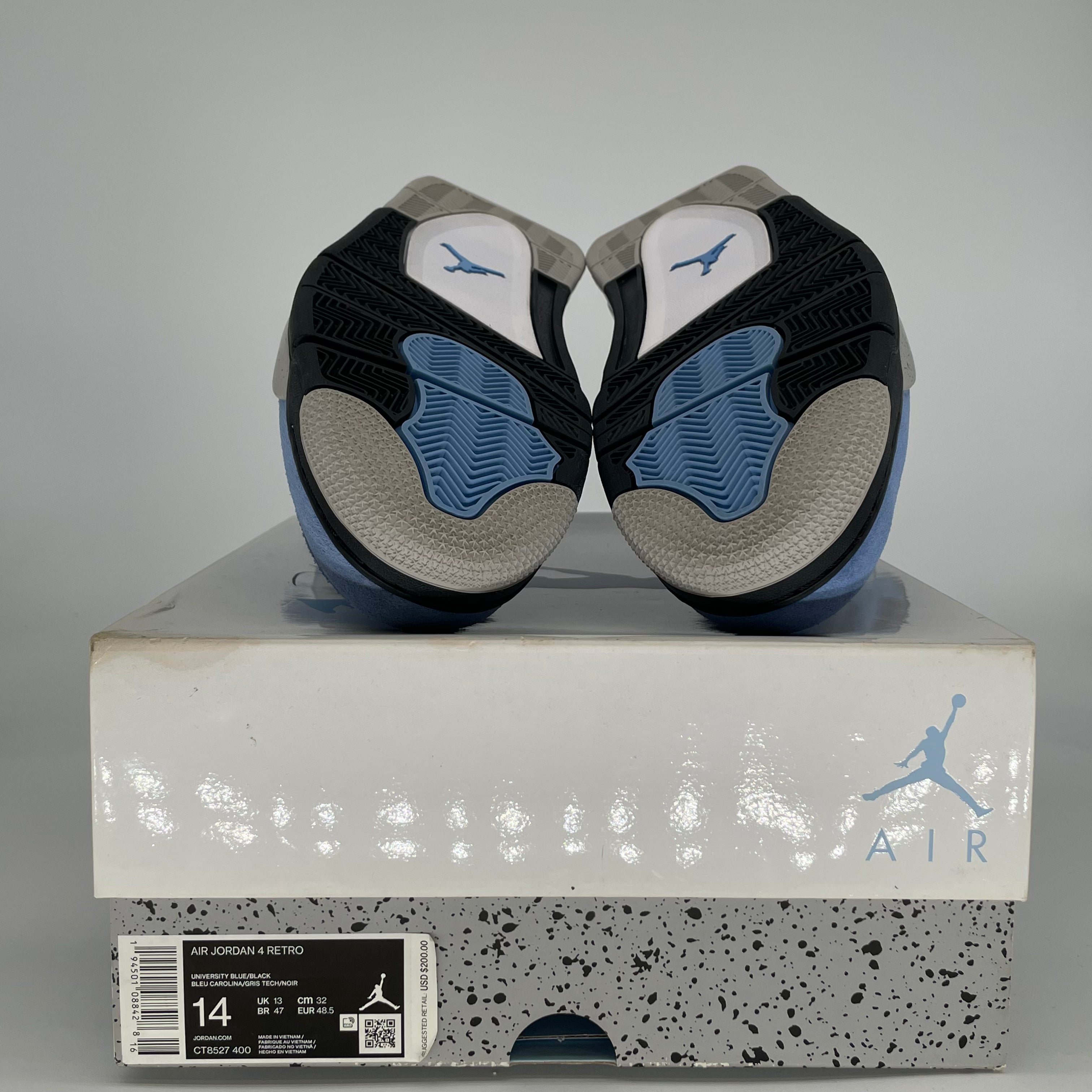 AIR JORDAN 4 UNIVERSITY BLUE CT8527-400 SIZE 14/15.5W