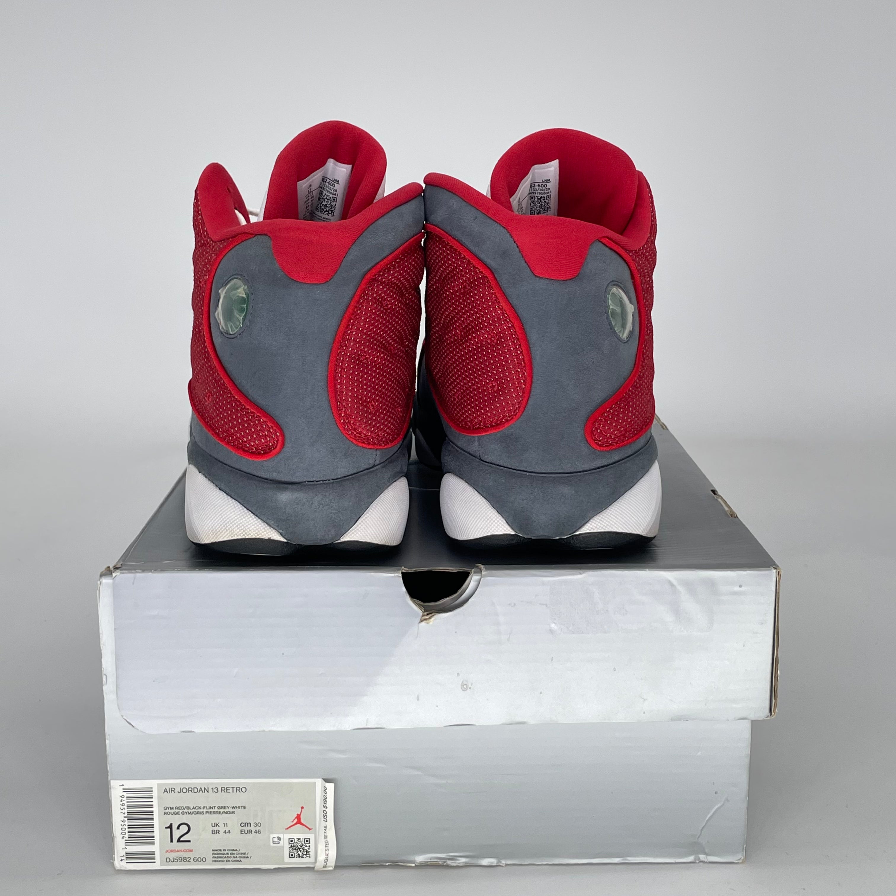 Air Jordan 13 Retro Gym Red Flint Grey Size 12/13.5W DJ5982-600