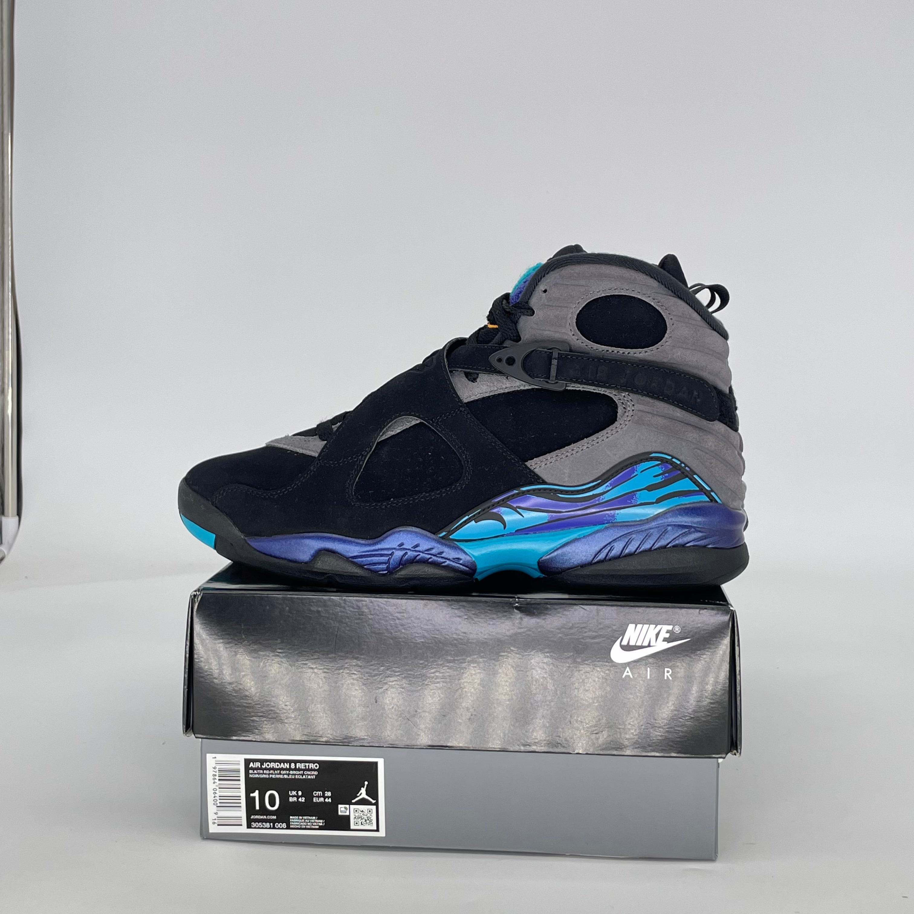 AIR JORDAN 8 AQUA (2025) 305381-006 SIZE 10/11.5W