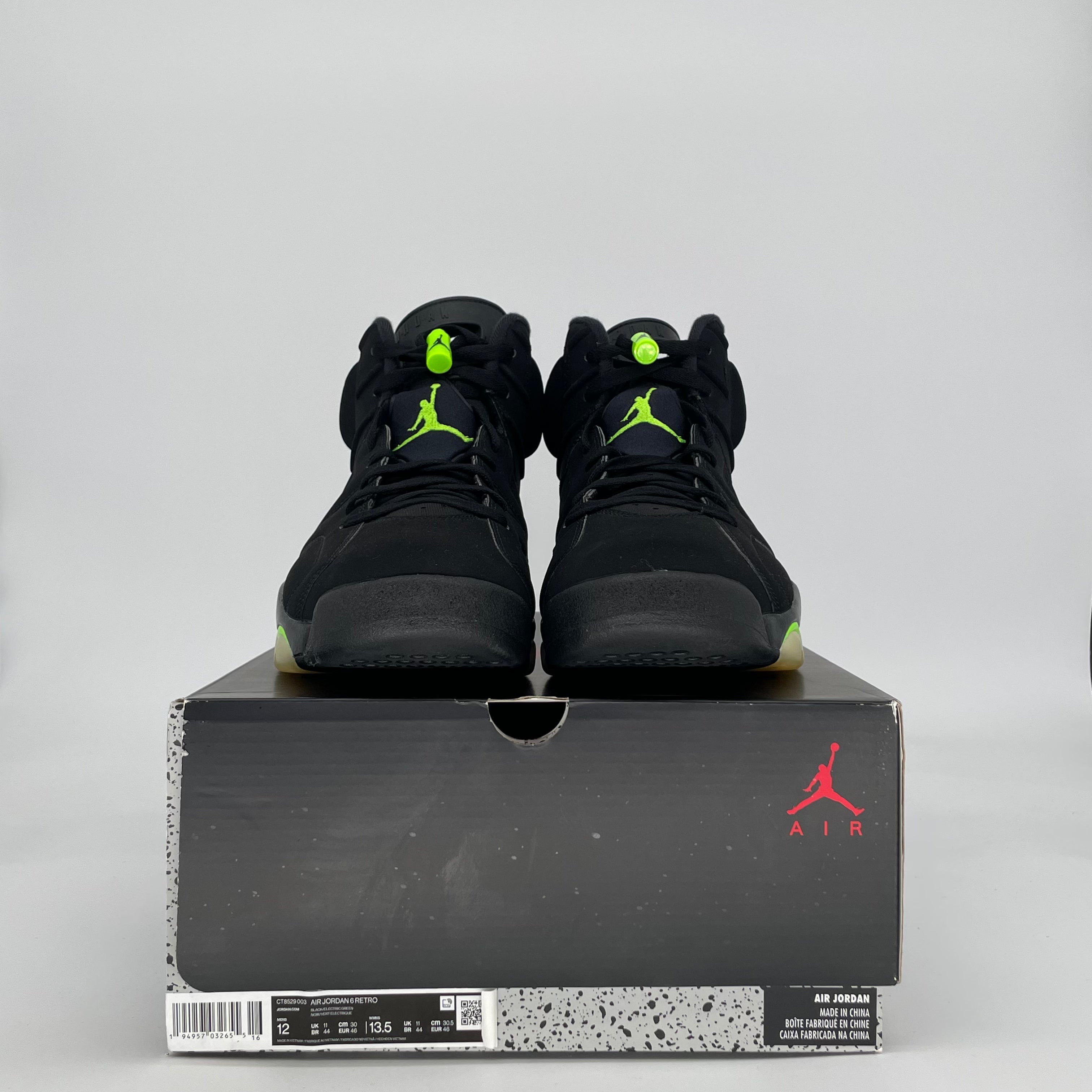 AIR JORDAN 6 ELECTRIC GREEN CT8529-003 SIZE 12/13.5W