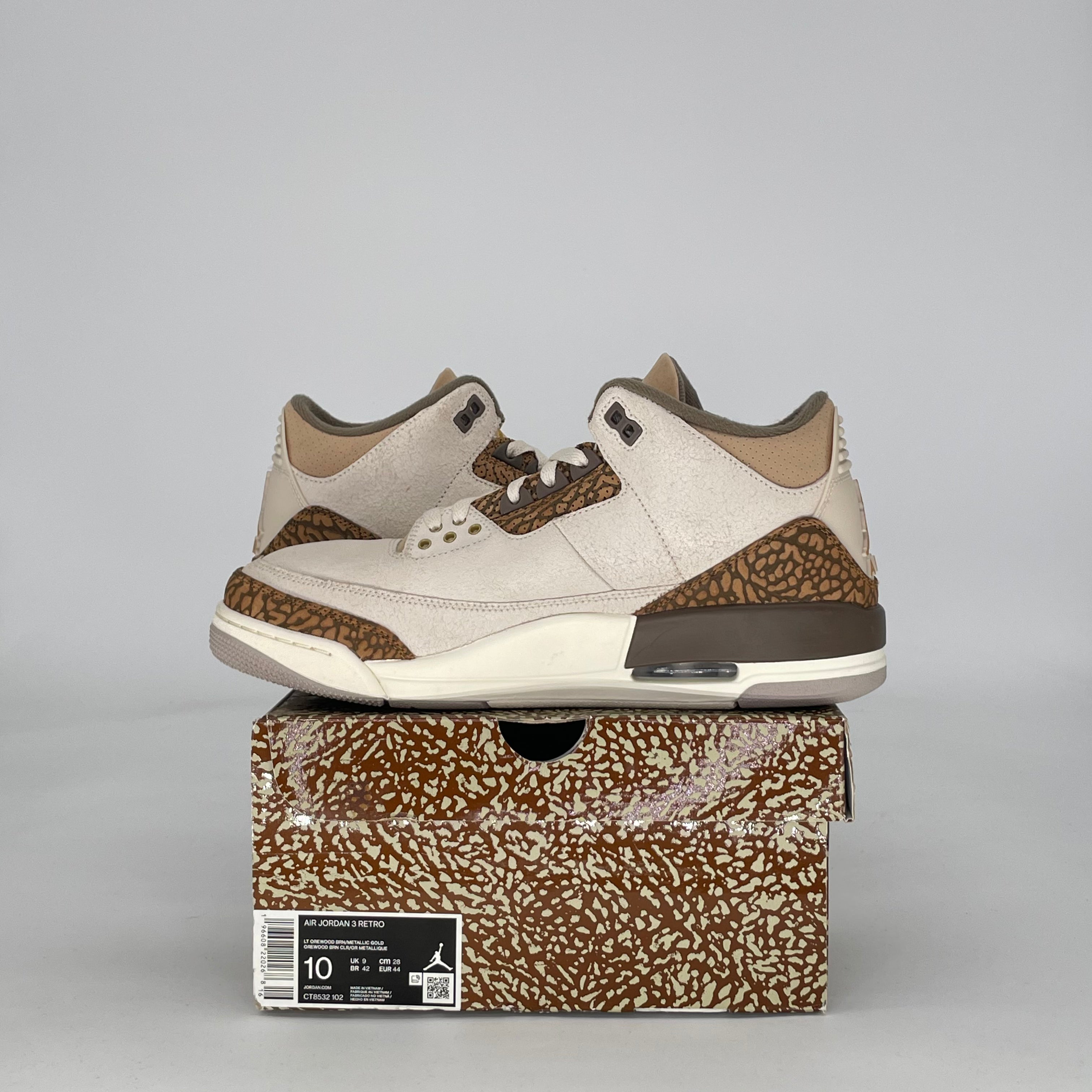 AIR JORDAN 3 PALOMINO CT8532-102 SIZE 10/11.5W