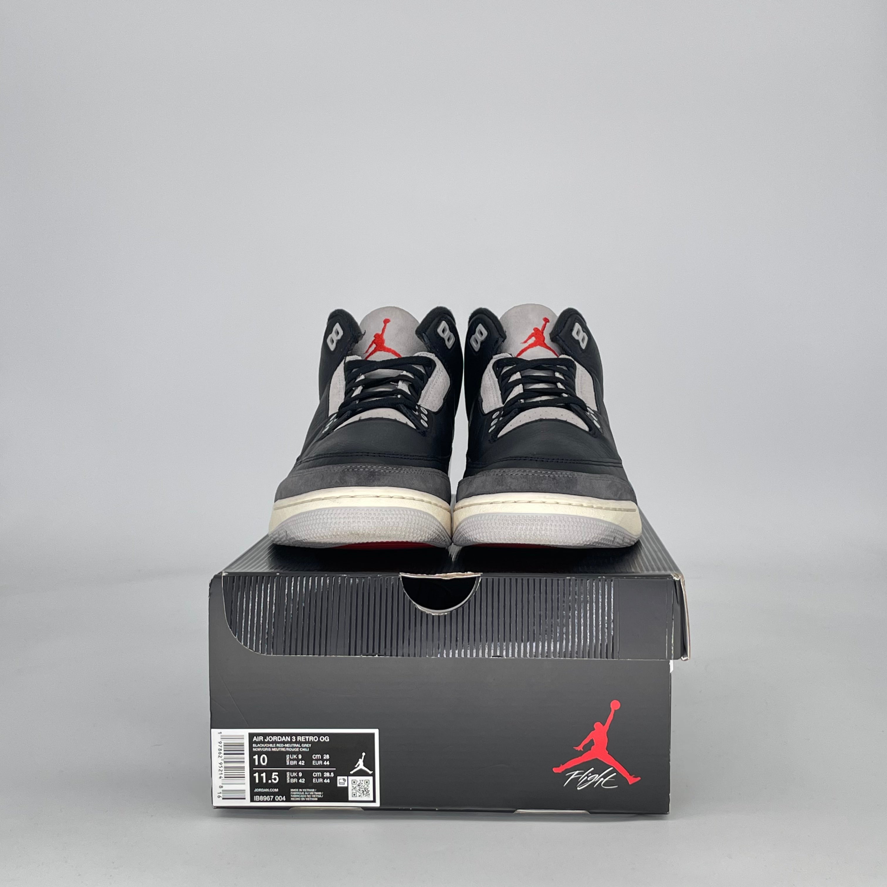 AIR JORDAN 3 RARE AIR IB8967-004 SIZE 10/11.5W