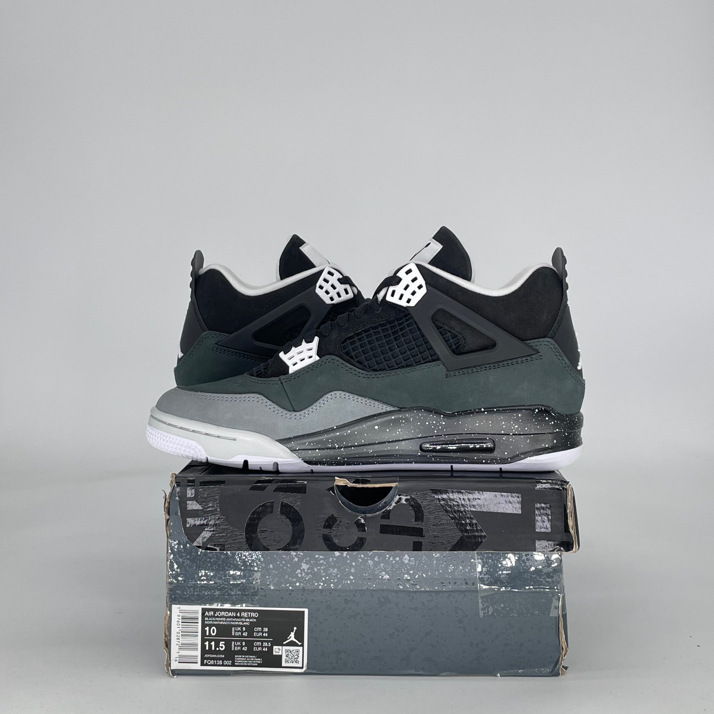 AIR JORDAN 4 FEAR FQ8138-002 SIZE 10/11.5W
