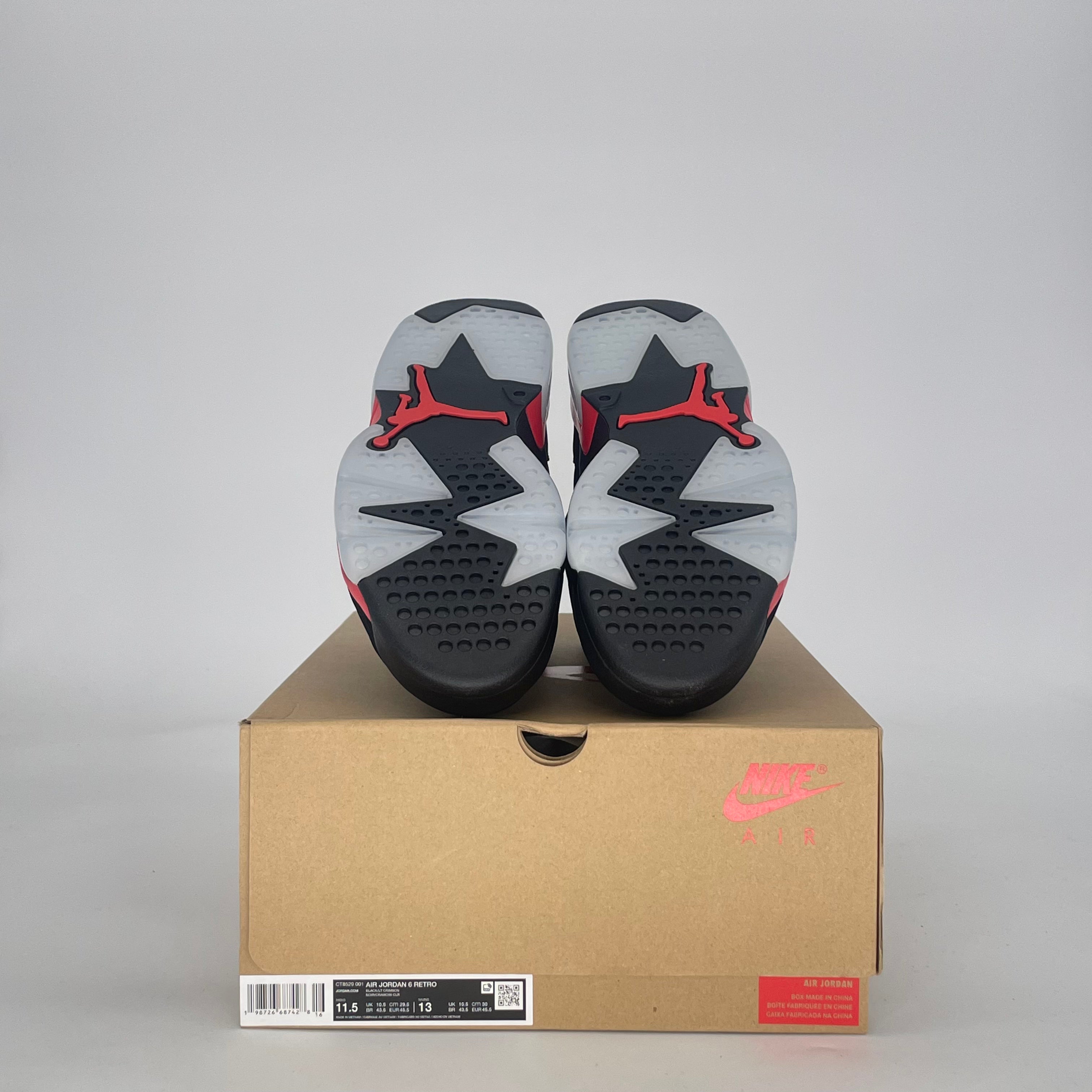 AIR JORDAN 6 INFRARED SALESMAN CT8529-001 SIZE 11.5/13W