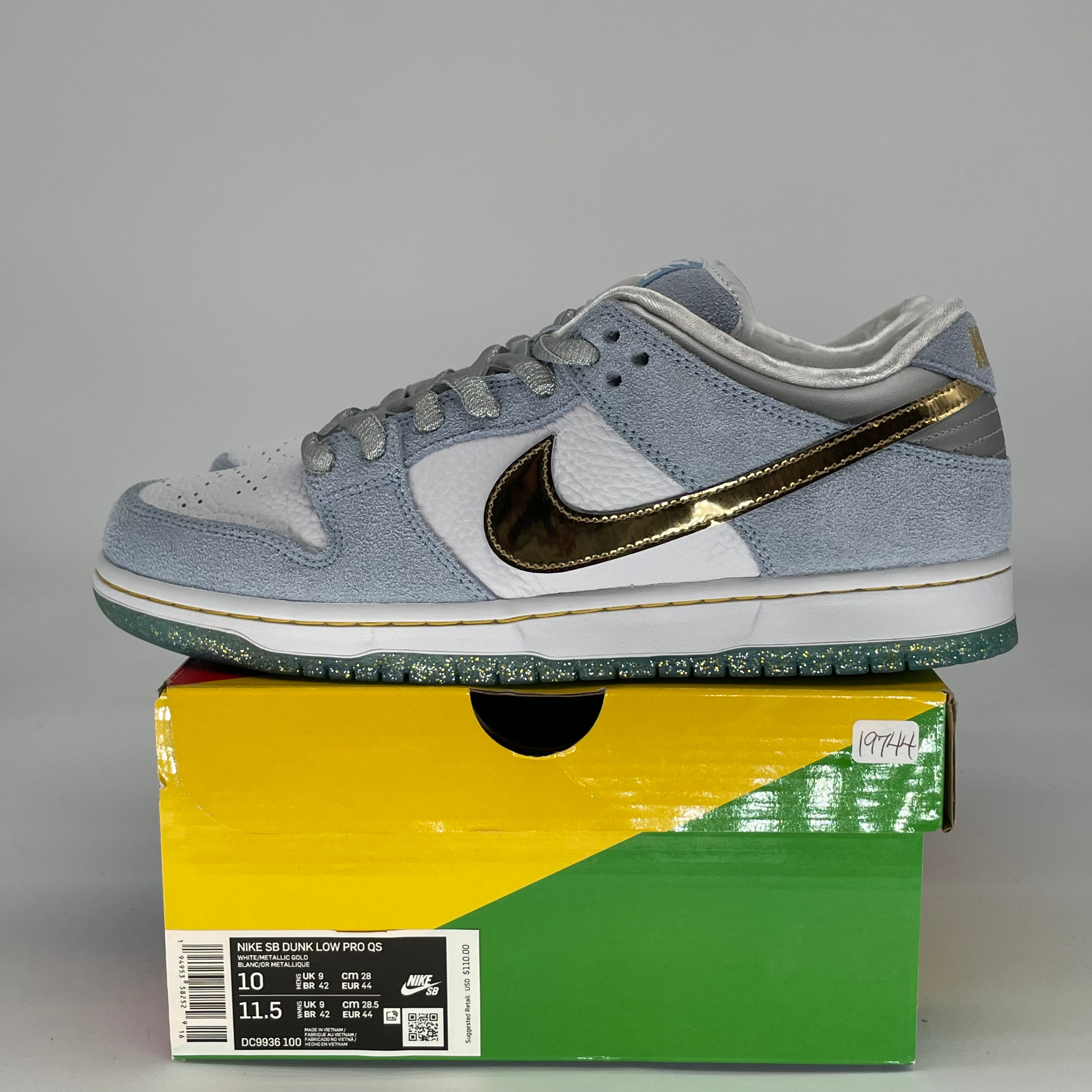 NIKE SB DUNK LOW SEAN CLIVER DC9936-100 SIZE 10/11.5W