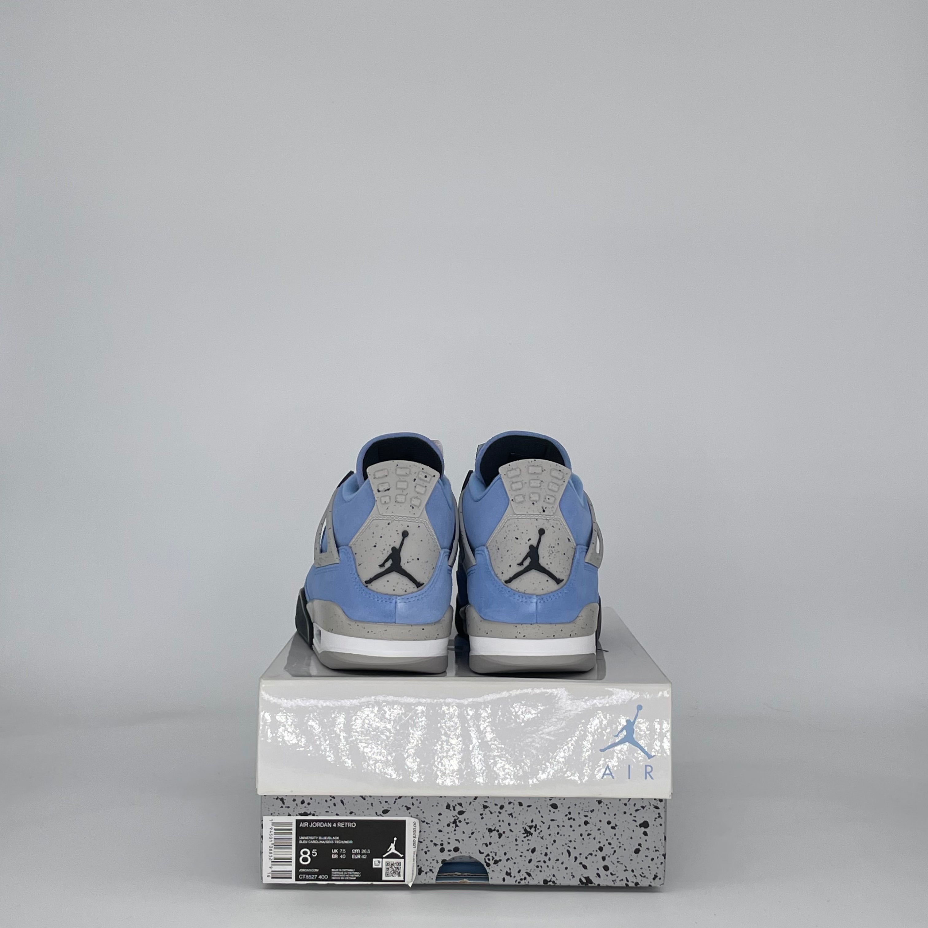 AIR JORDAN 4 UNIVERSITY BLUE CT8527-400 SIZE 8.5/10W