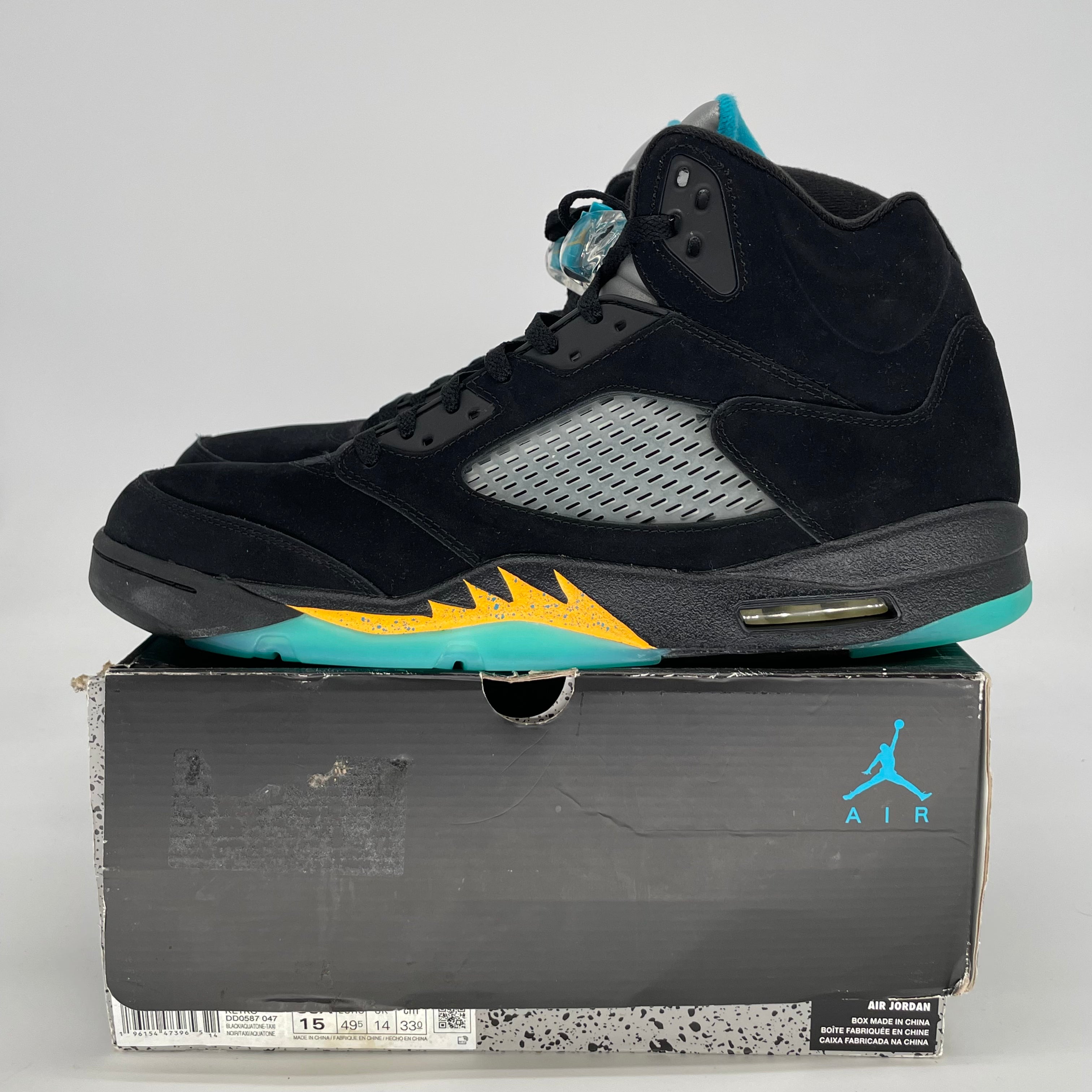 AIR JORDAN 5 AQUA DD0587-047 SIZE 15/16.5W