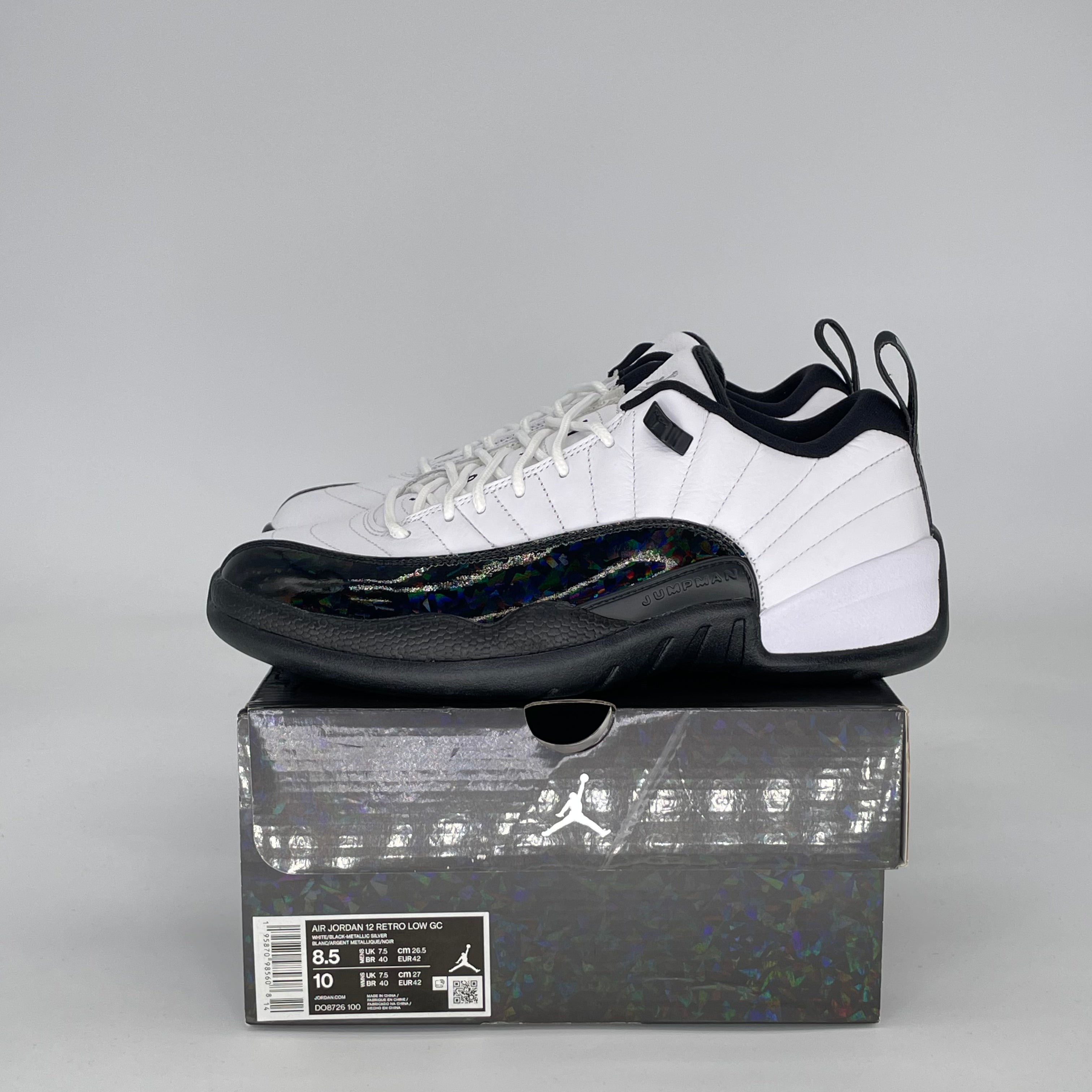 Air Jordan 12 Low 25 Years in China DO8726-100 Size 8.5/10W