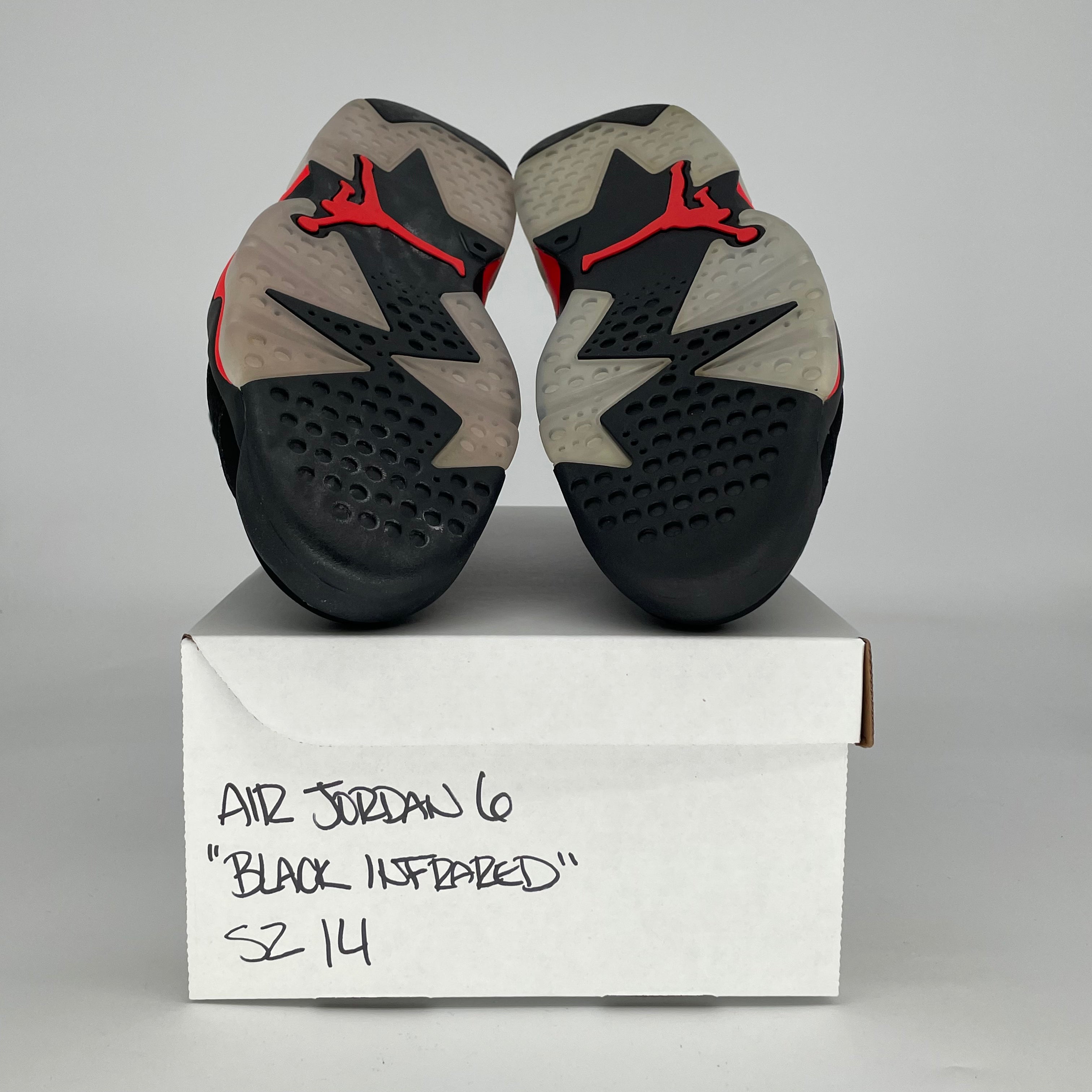 AIR JORDAN 6 BLACK INFRARED 384664-060 SIZE 14/15.5W