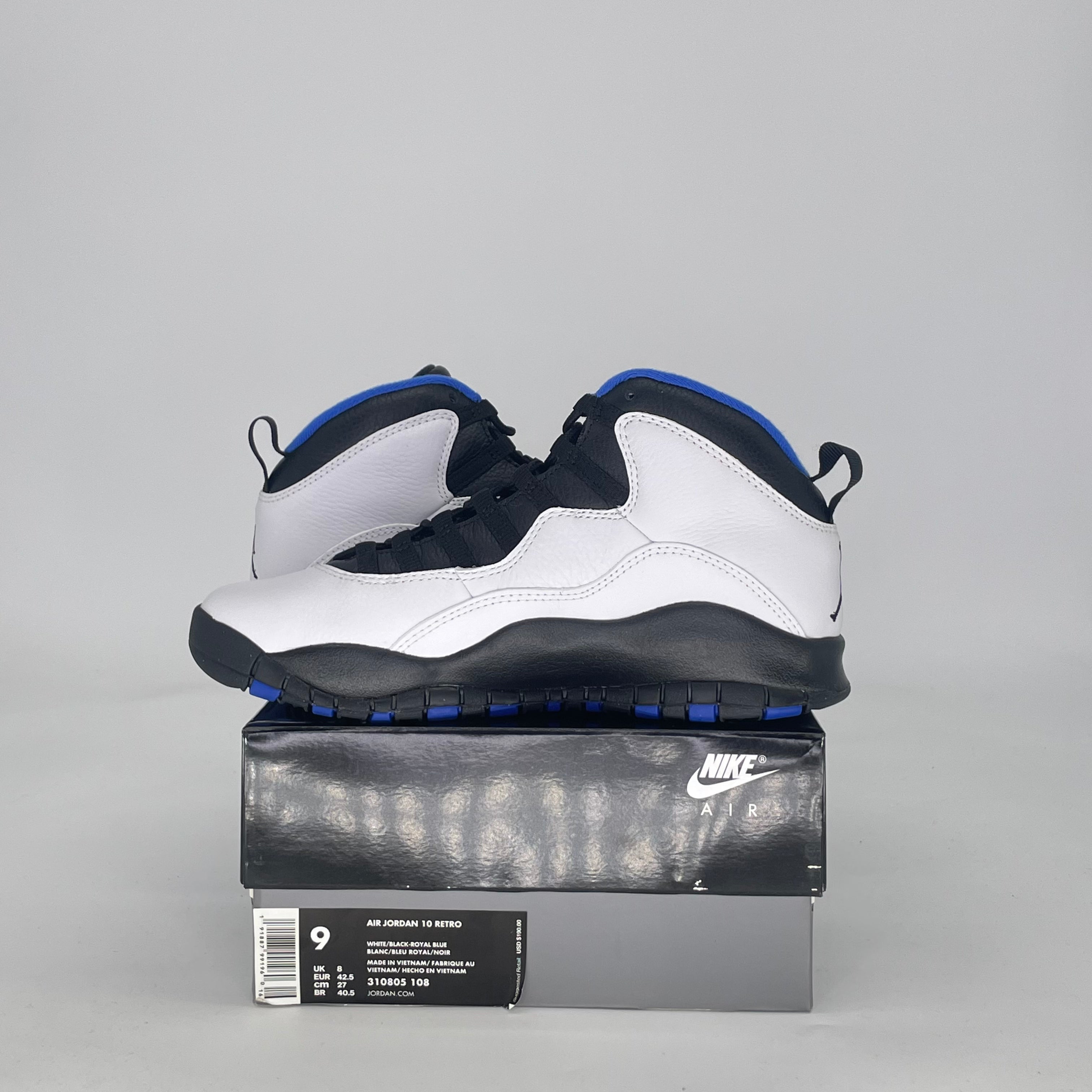 AIR JORDAN 10 ORLANDO 310805-108 SIZE 9/10.5W