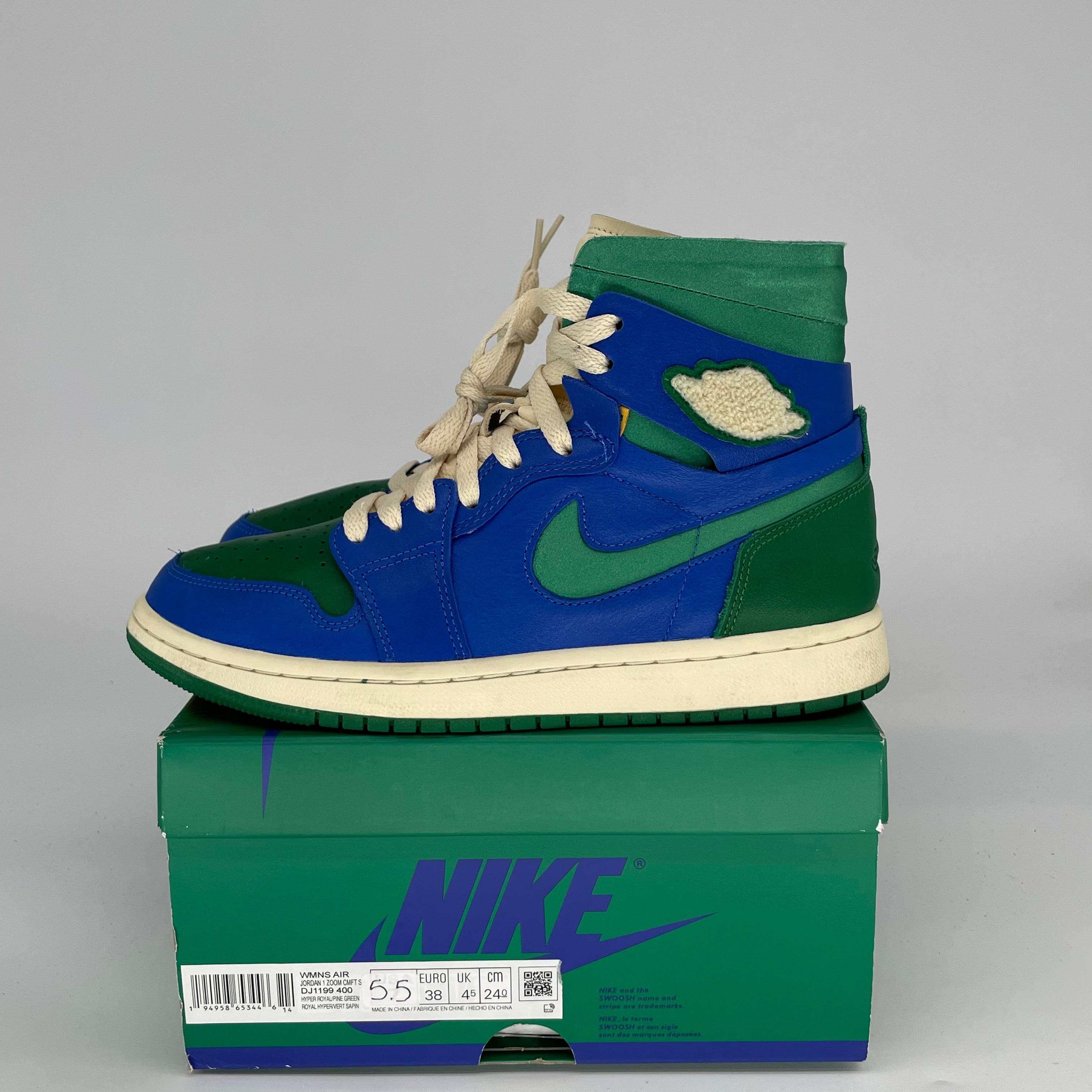 AIR JORDAN 1 ZOOM AIR CMFT ALEALI MAY CALIFIA DJ1199-400 SIZE 5.5/7W