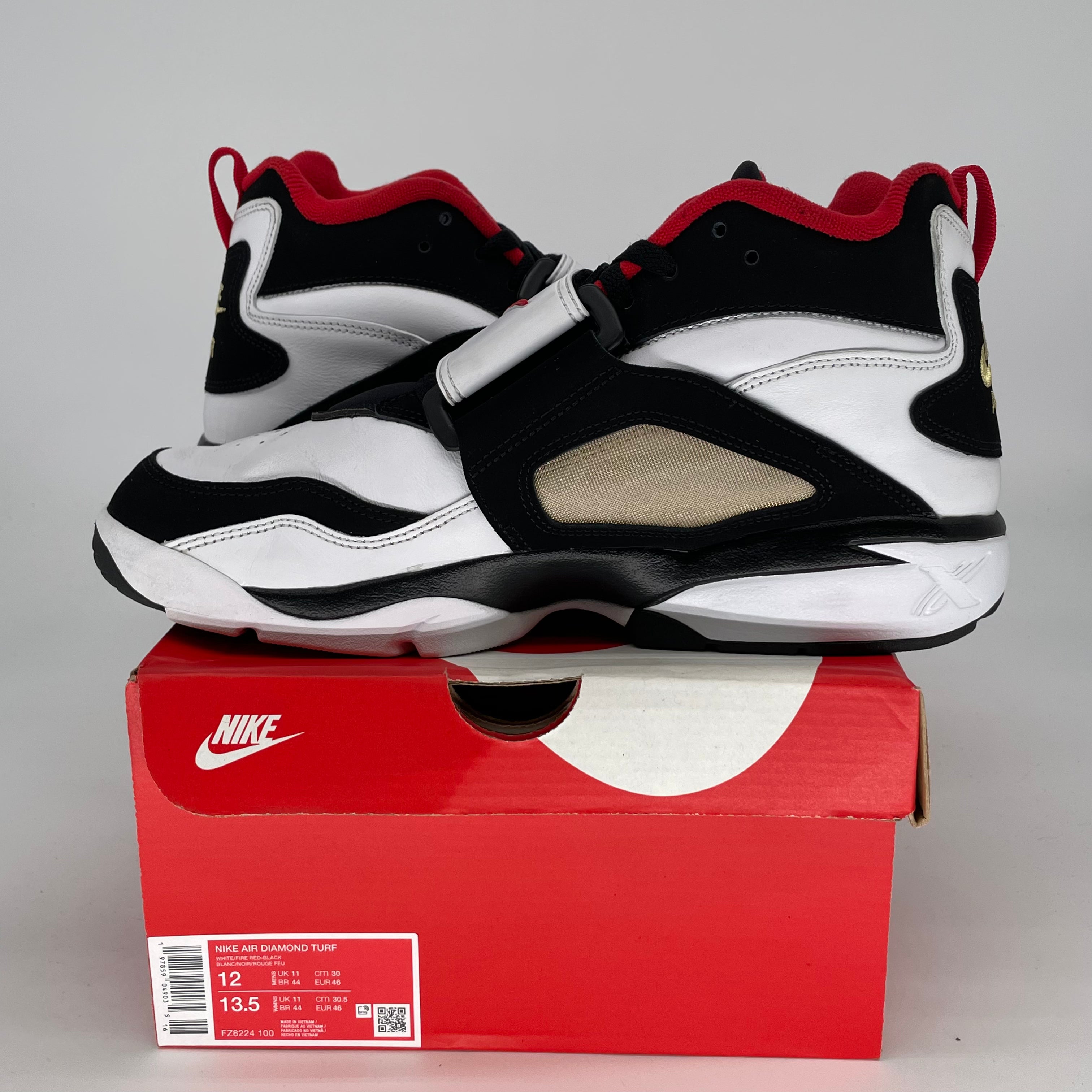 NIKE AIR DIAMOND TURF 49ERS SIZE 12 FZ8224-100