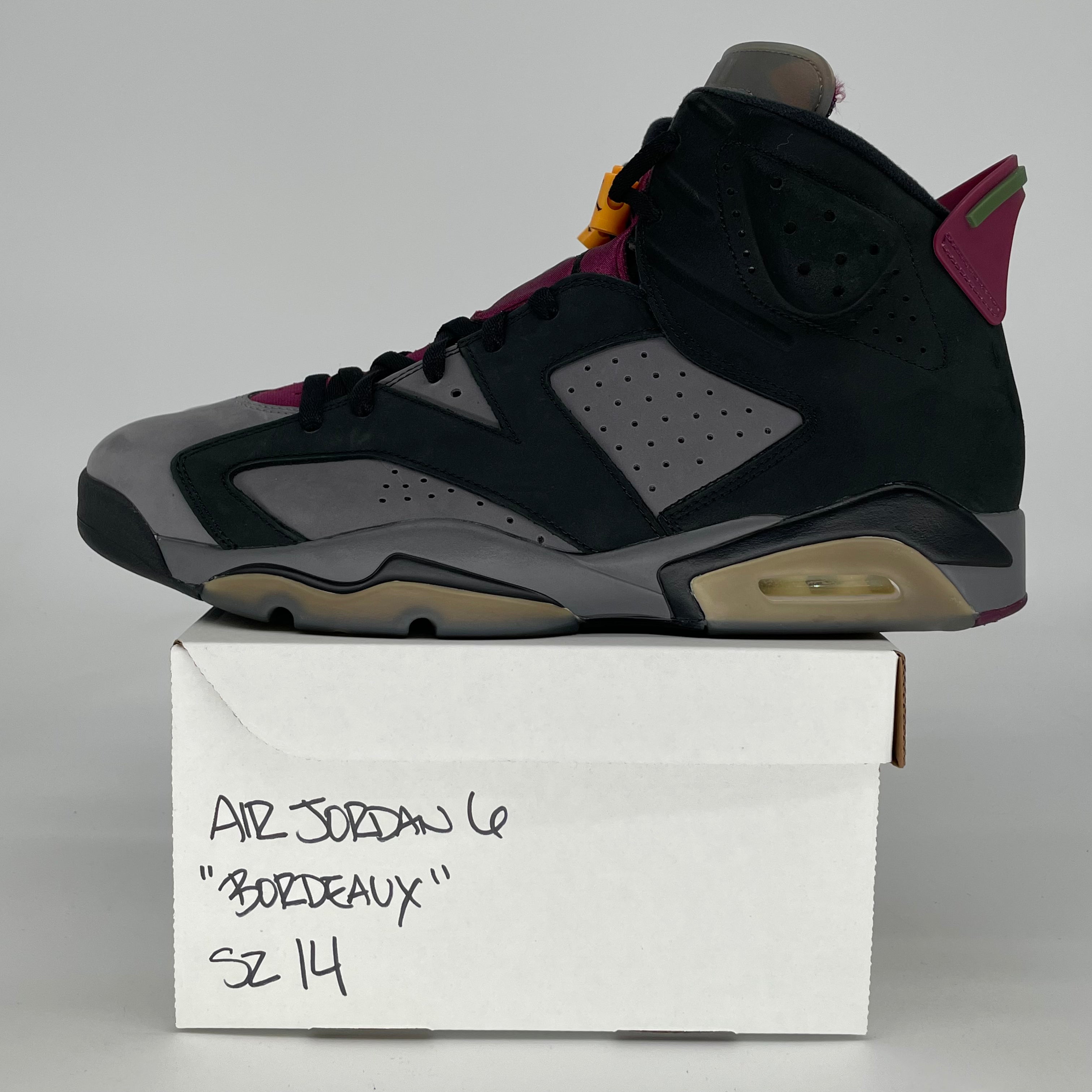 AIR JORDAN 6 BORDEAUX CT8529-063 SIZE 14/15.5W