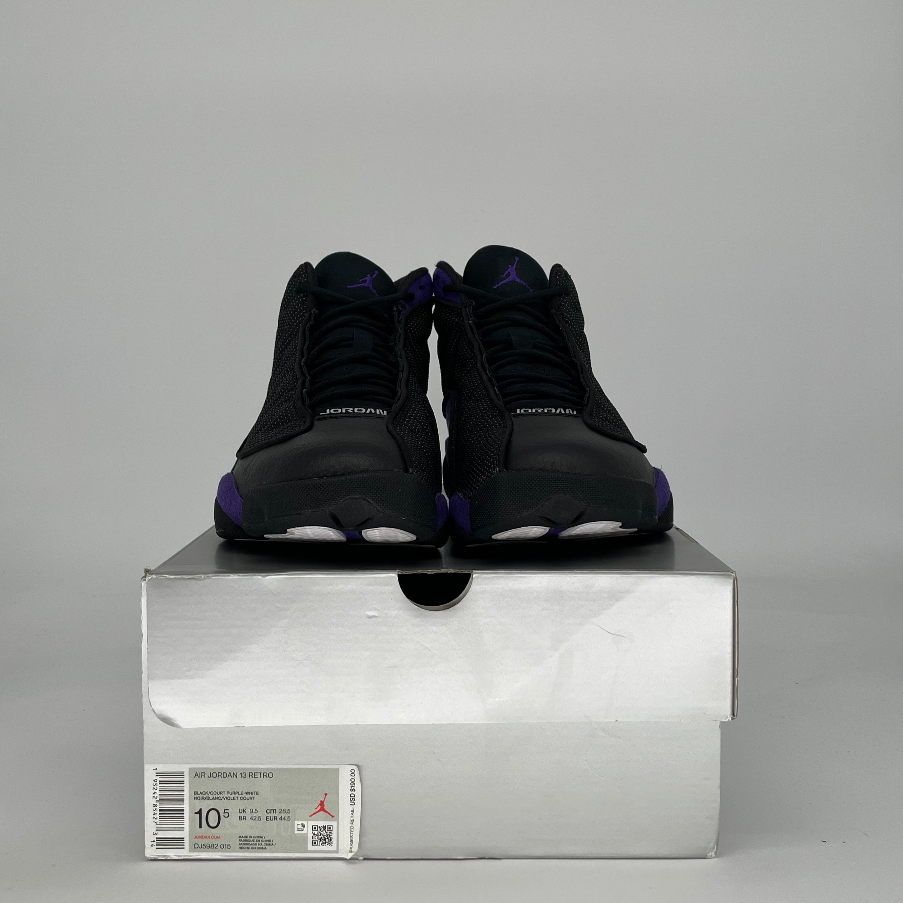 AIR JORDAN 13 COURT PURPLE DJ5982-015 SIZE 10.5/12W