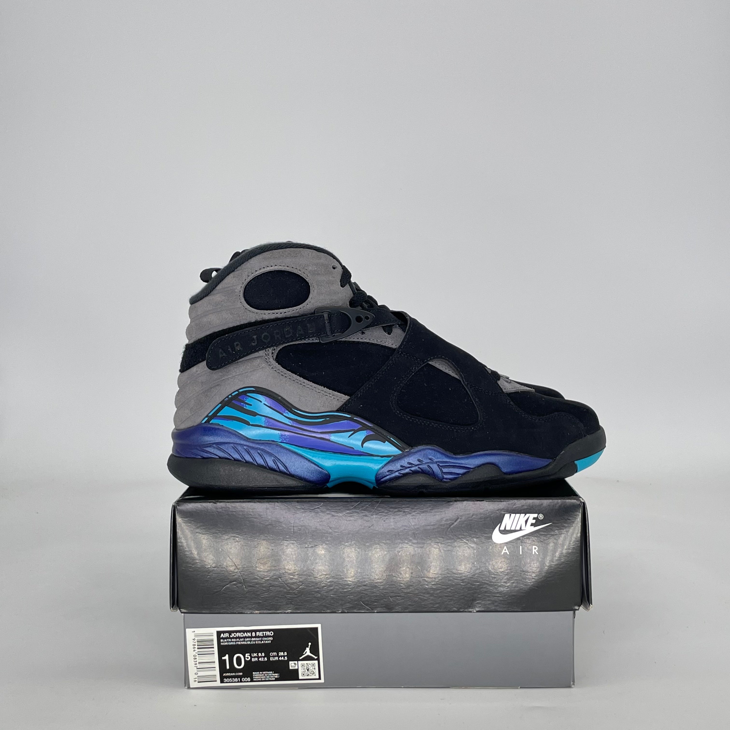AIR JORDAN 8 AQUA (2025) 305381-006 SIZE 10.5/12W