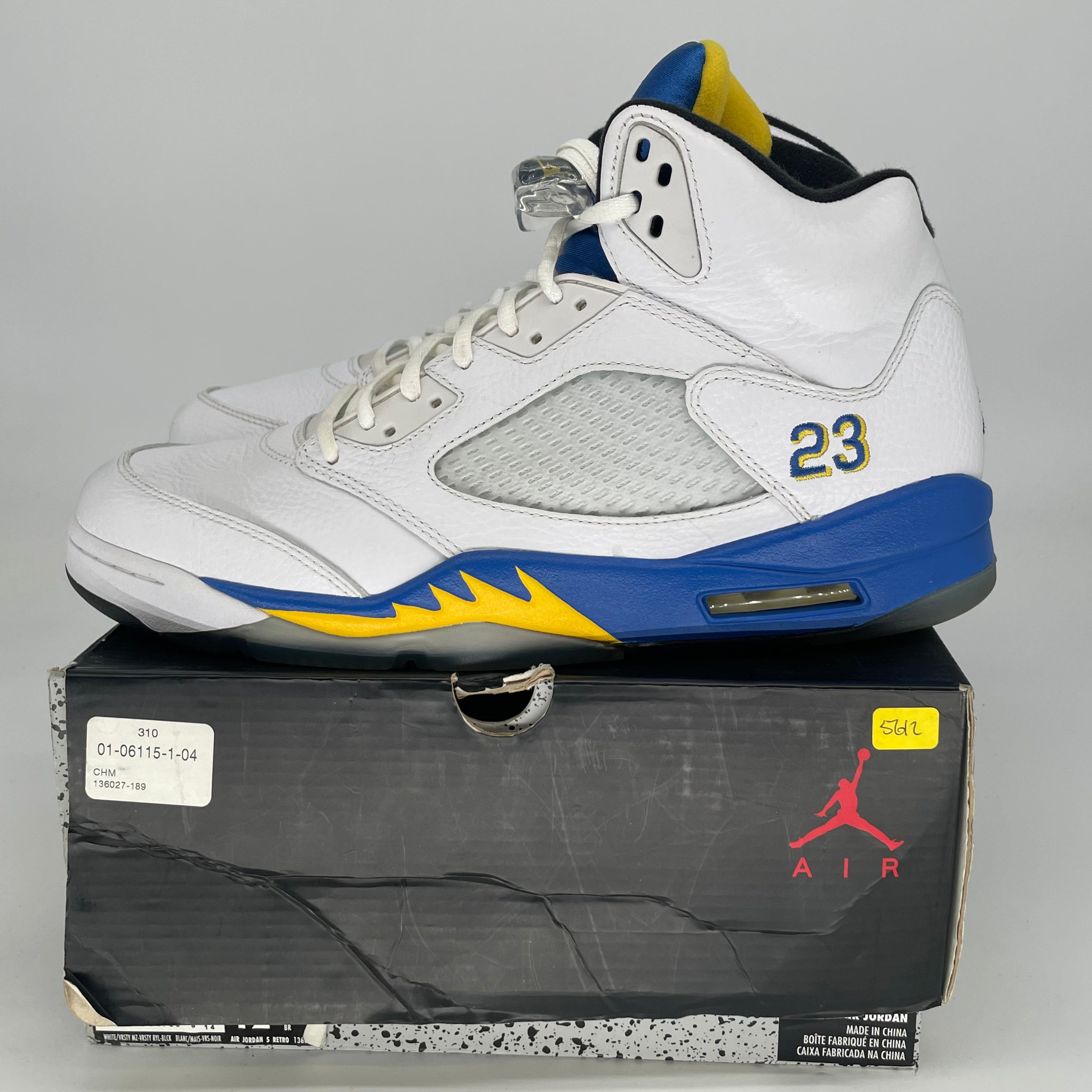 AIR JORDAN 5 LANEY 136027-189 SIZE 12/13.5W
