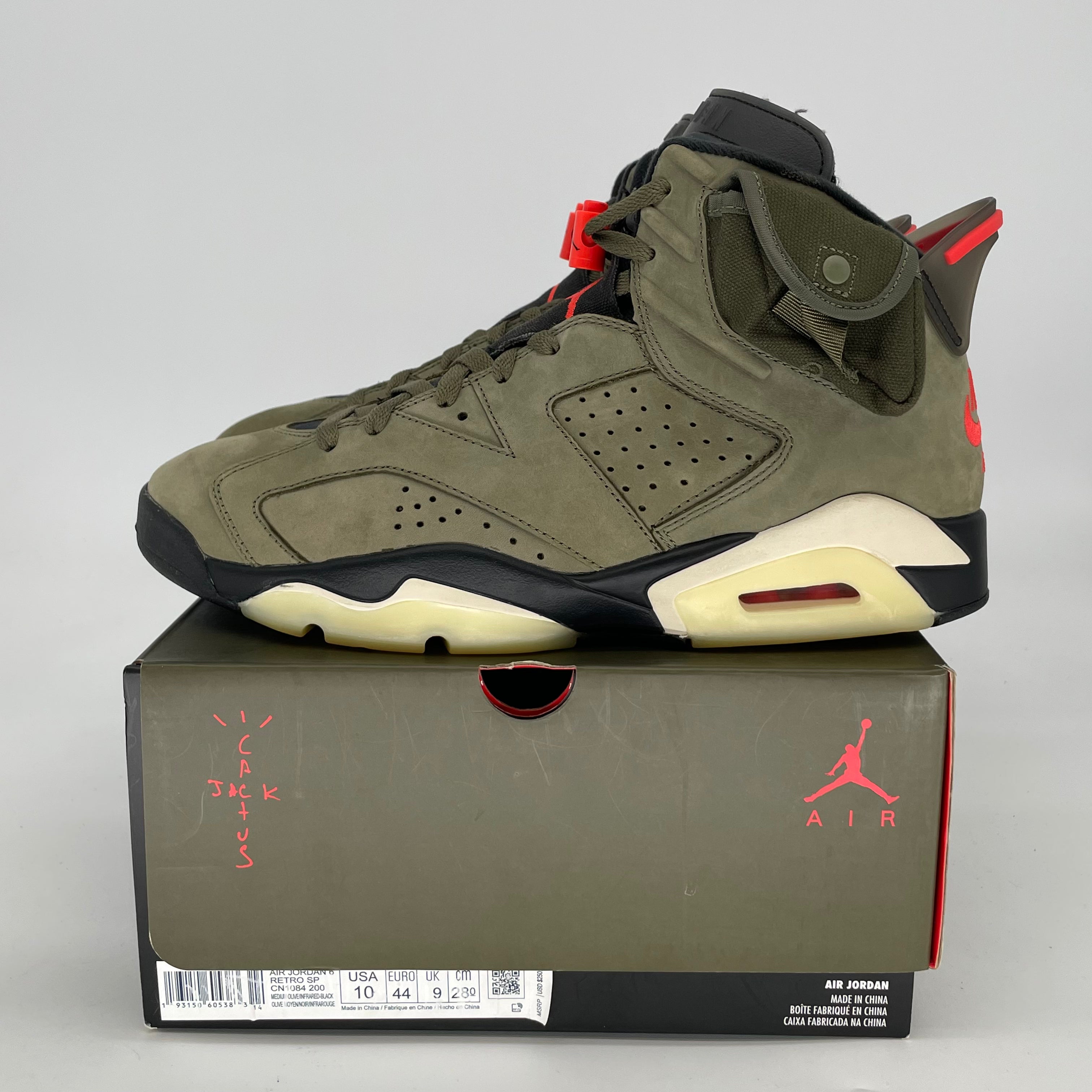 AIR JORDAN 6 TRAVIS SCOTT CN1084-200 SIZE 10/11.5W