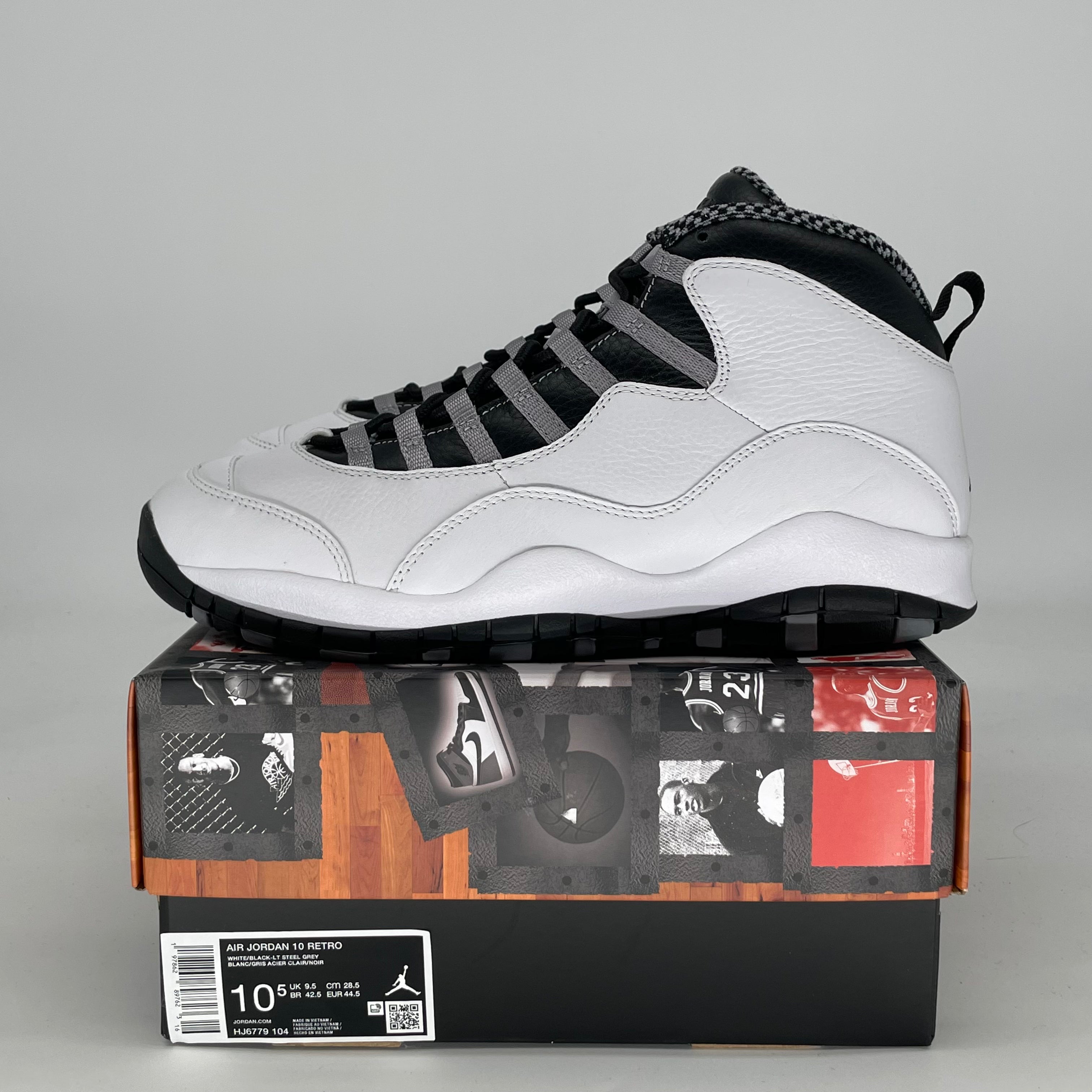 AIR JORDAN 10 STEEL HJ6779-104 SIZE 10.5/12W