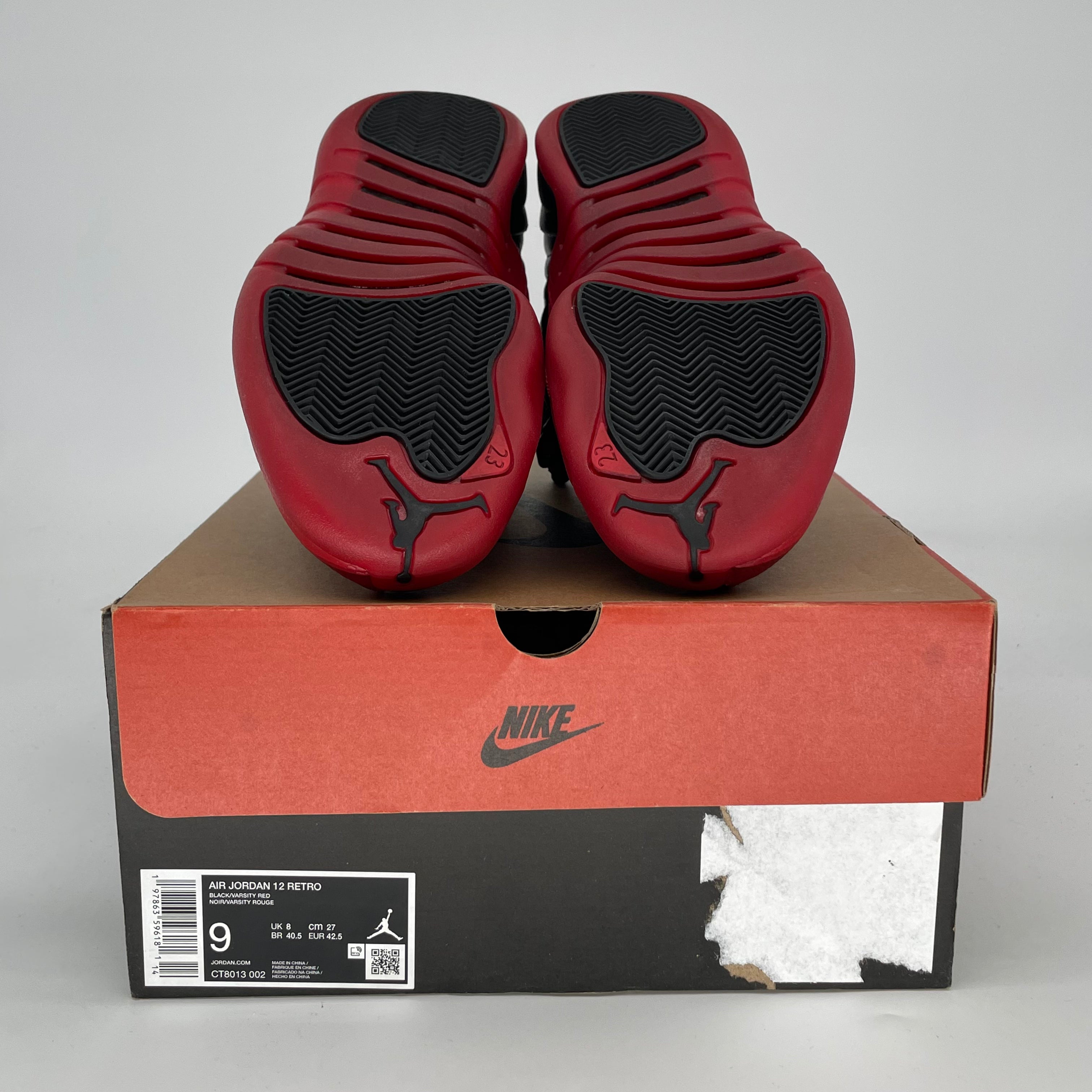 AIR JORDAN 12 FLU GAME CT8013-002 SIZE 9/10.5W