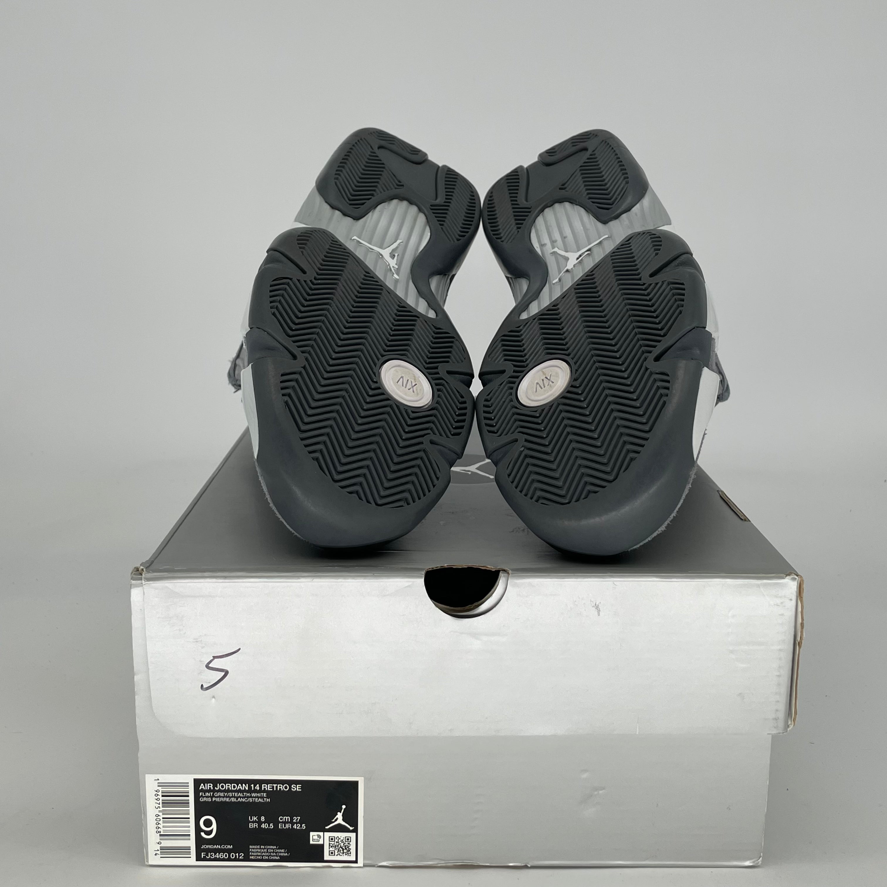 AIR JORDAN 14 FLINT GREY FJ3460-012 SIZE 9/10.5W