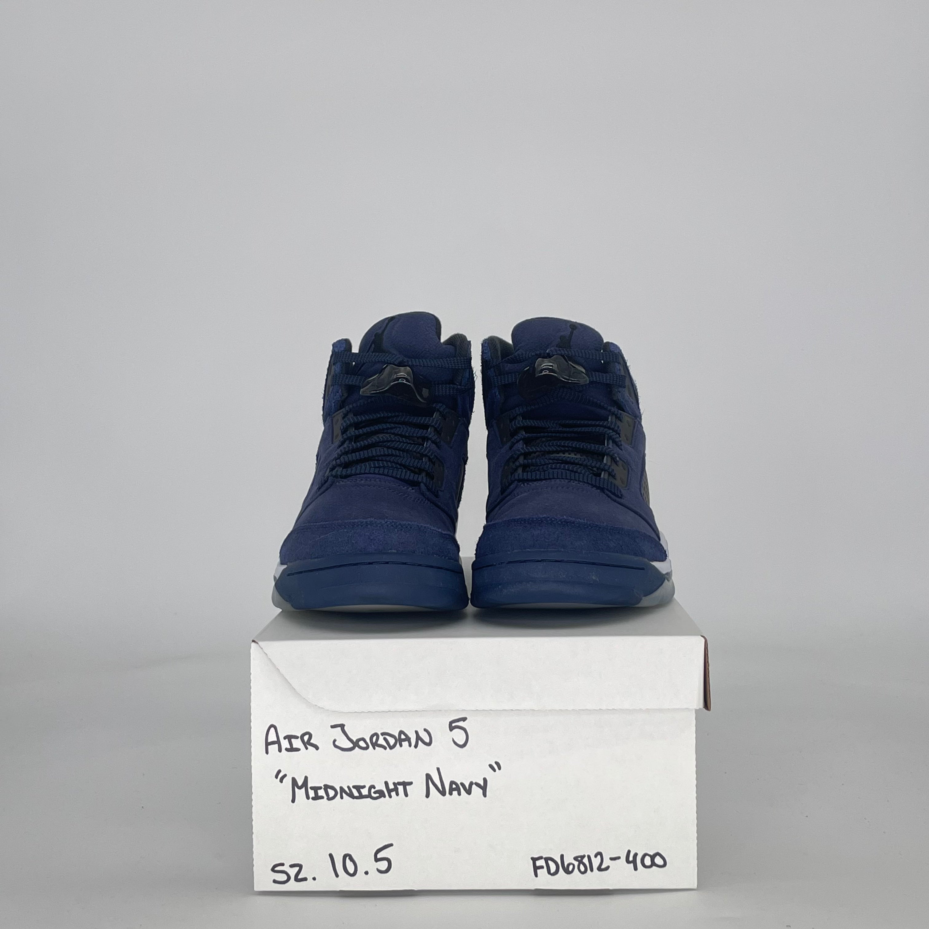 AIR JORDAN 5 MIDNIGHT NAVY FD6812-400 SIZE 10.5/12W