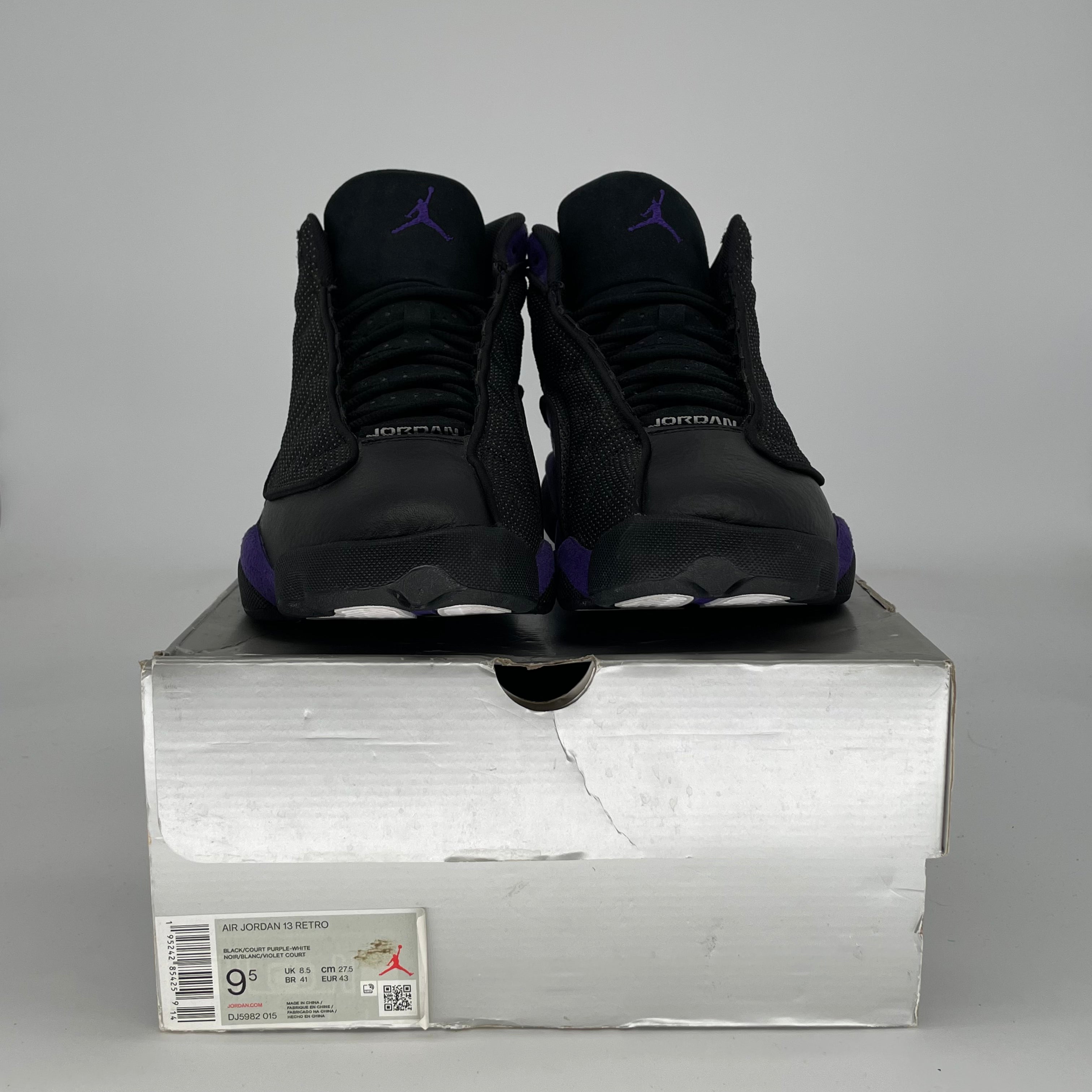 AIR JORDAN 13 COURT PURPLE DJ5982-015 SIZE 9.5/11W