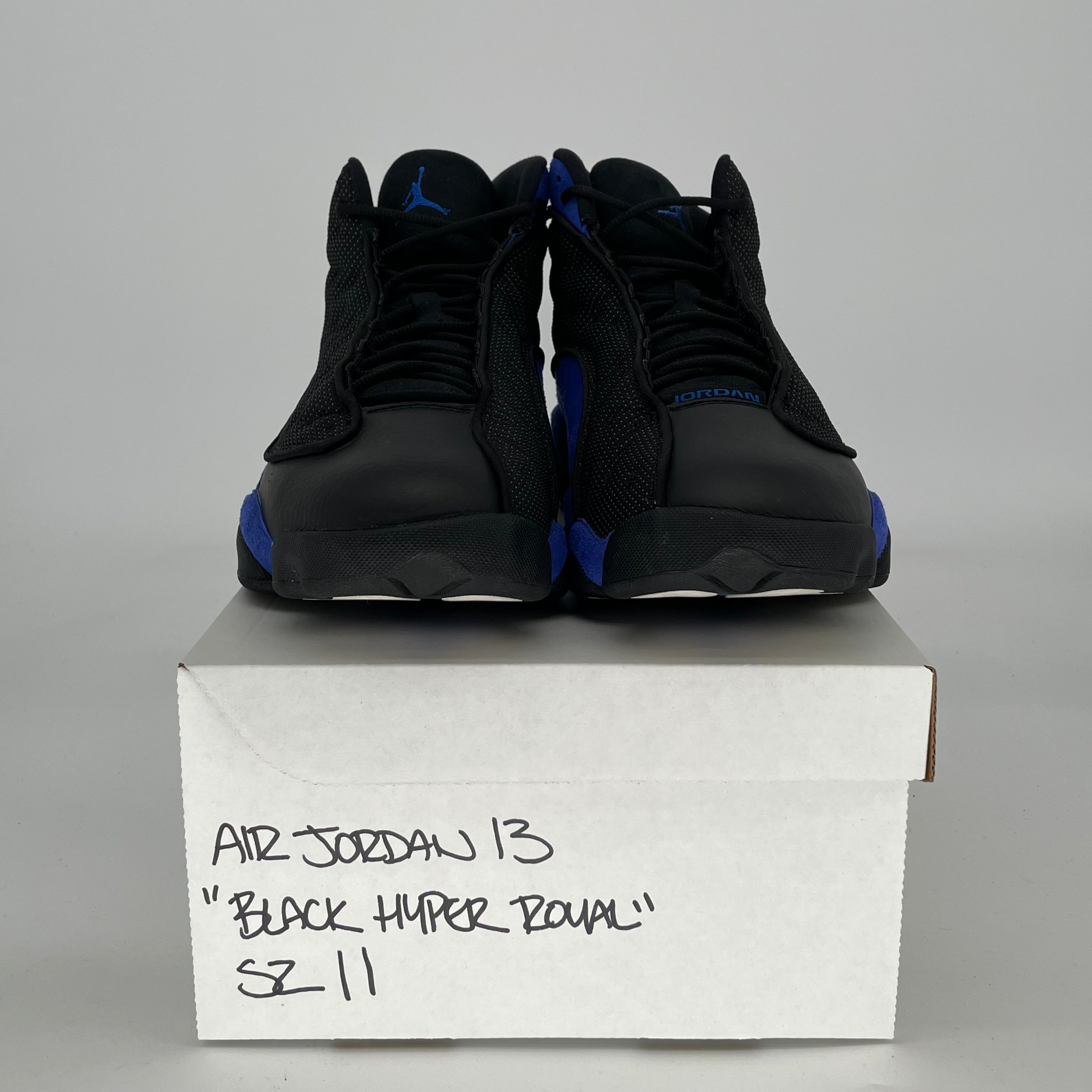 AIR JORDAN 13 BLACK HYPER ROYAL 414571-040 SIZE 11/12.5W