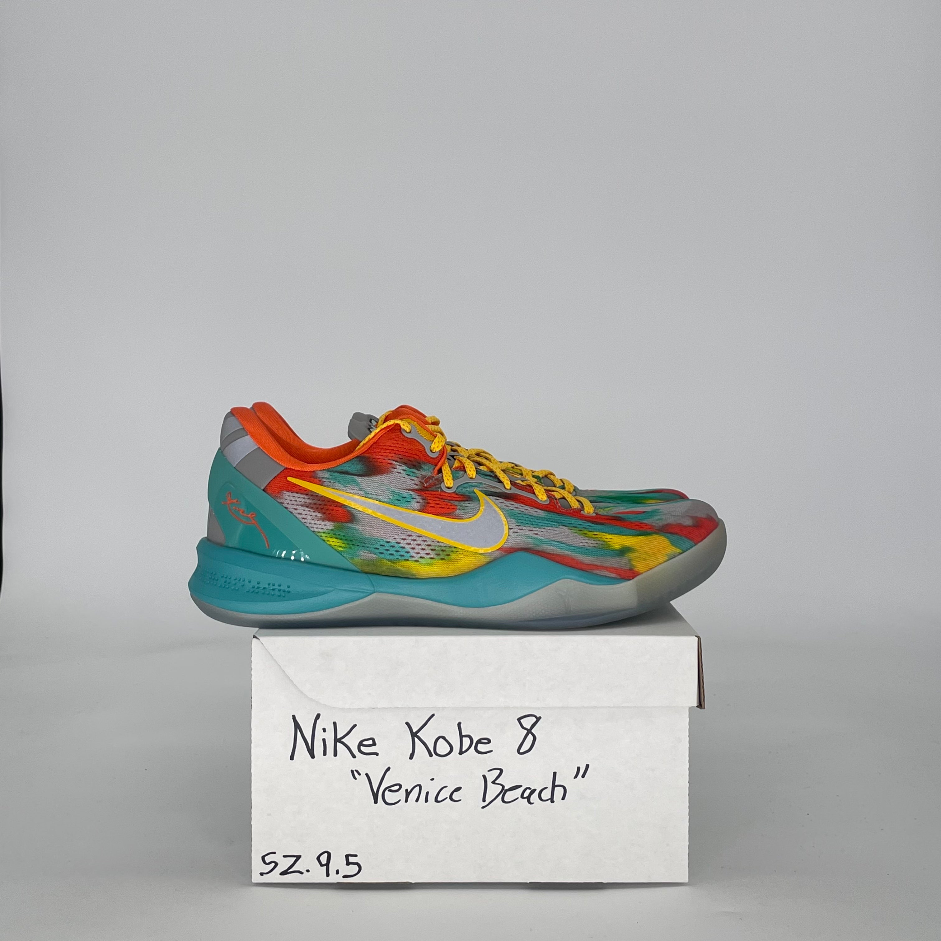 NIKE KOBE 8 PROTRO VENICE BEACH FQ3548-001 SIZE 9.5/11W