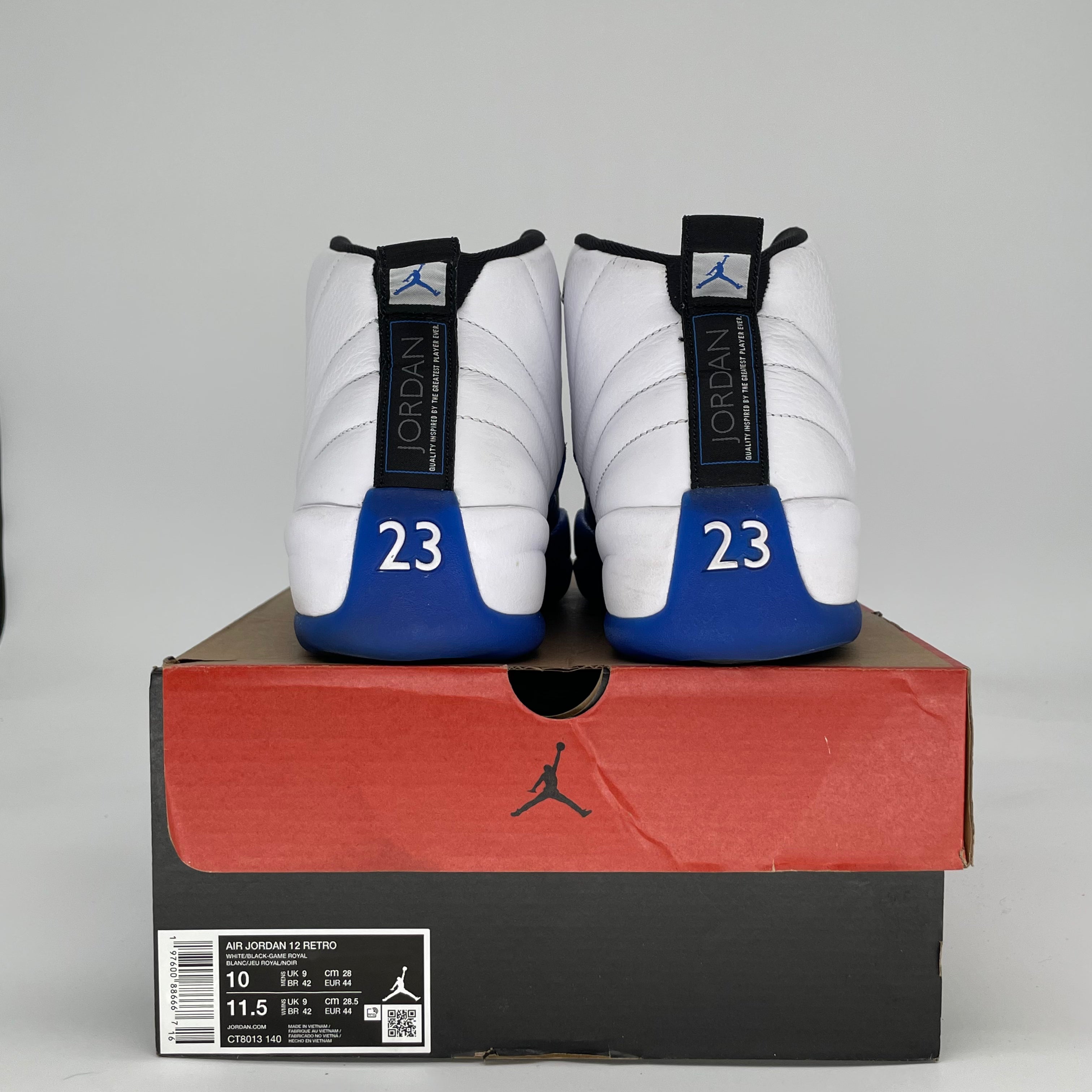AIR JORAN 12 BLUEBERRY CT8013-140 SIZE 10/11.5W